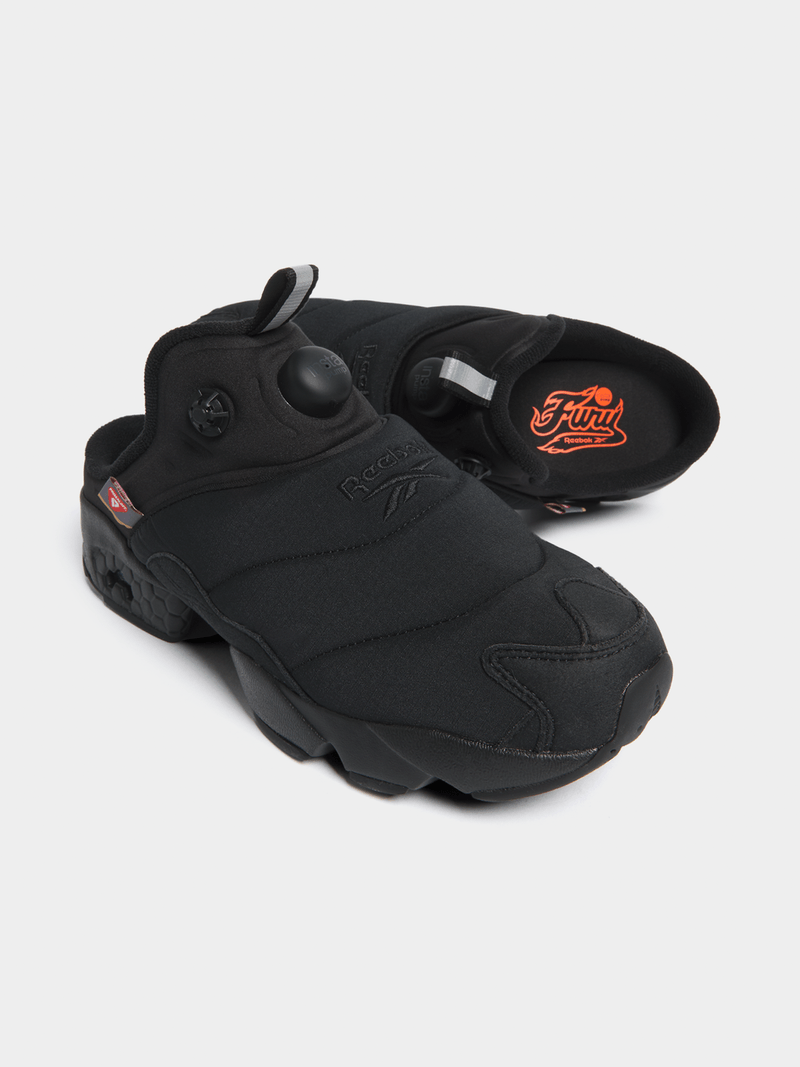 Reebok Men's Instapump Fury Black Mule | Bash