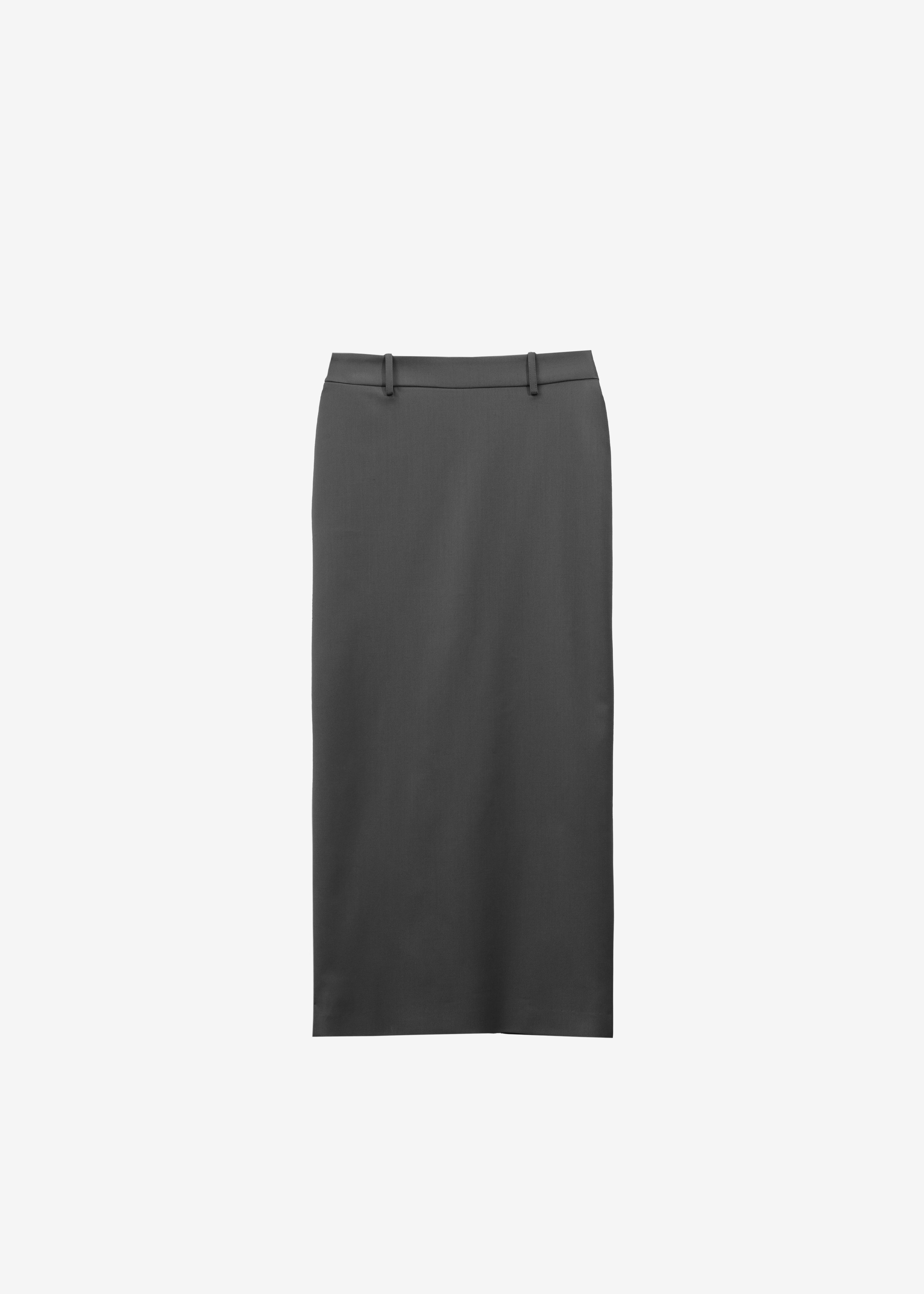 Alrose Midi Skirt - Dark Grey Melange – The Frankie Shop