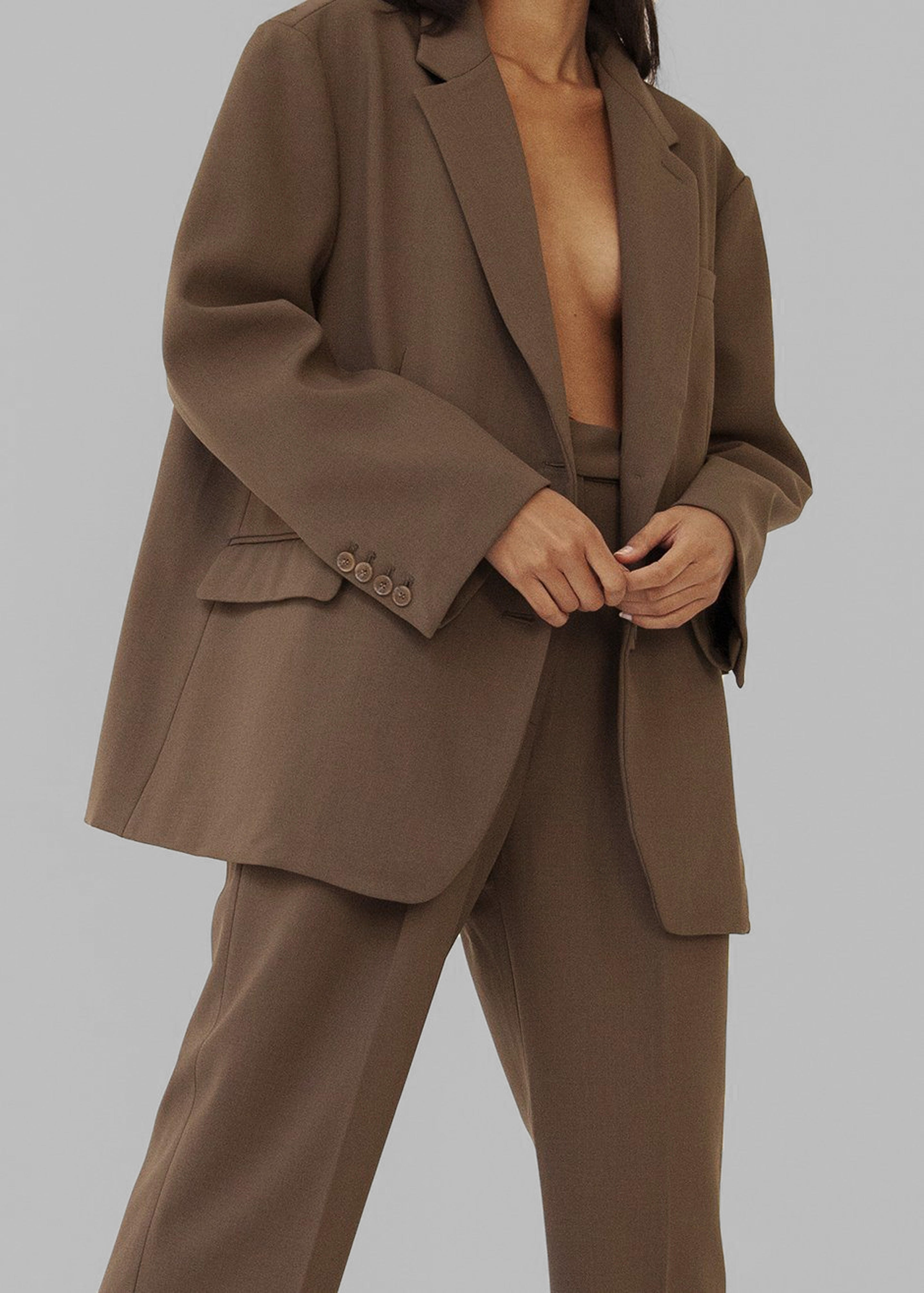 Bea Blazer - Chocolate – The Frankie Shop
