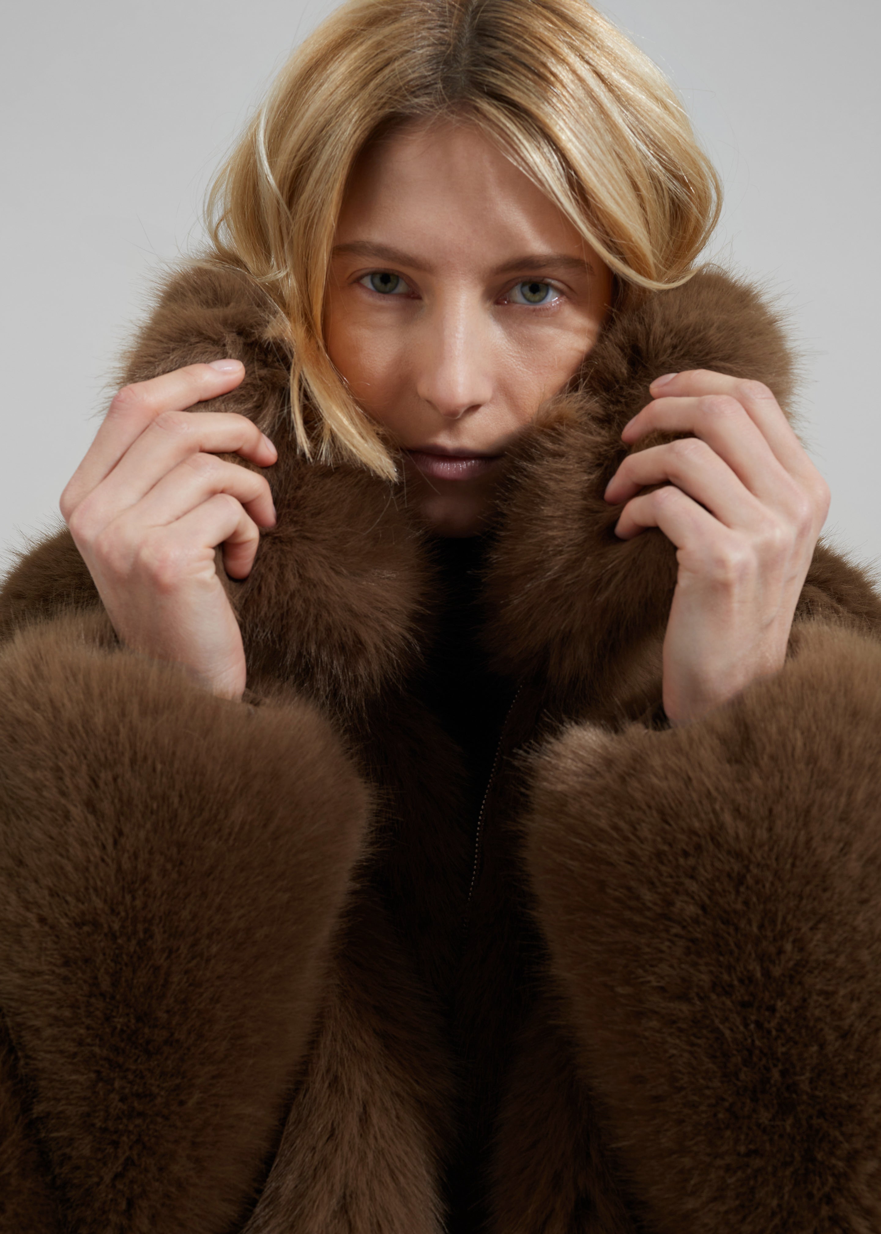 Hope Faux Fur Jacket - Camel – The Frankie Shop