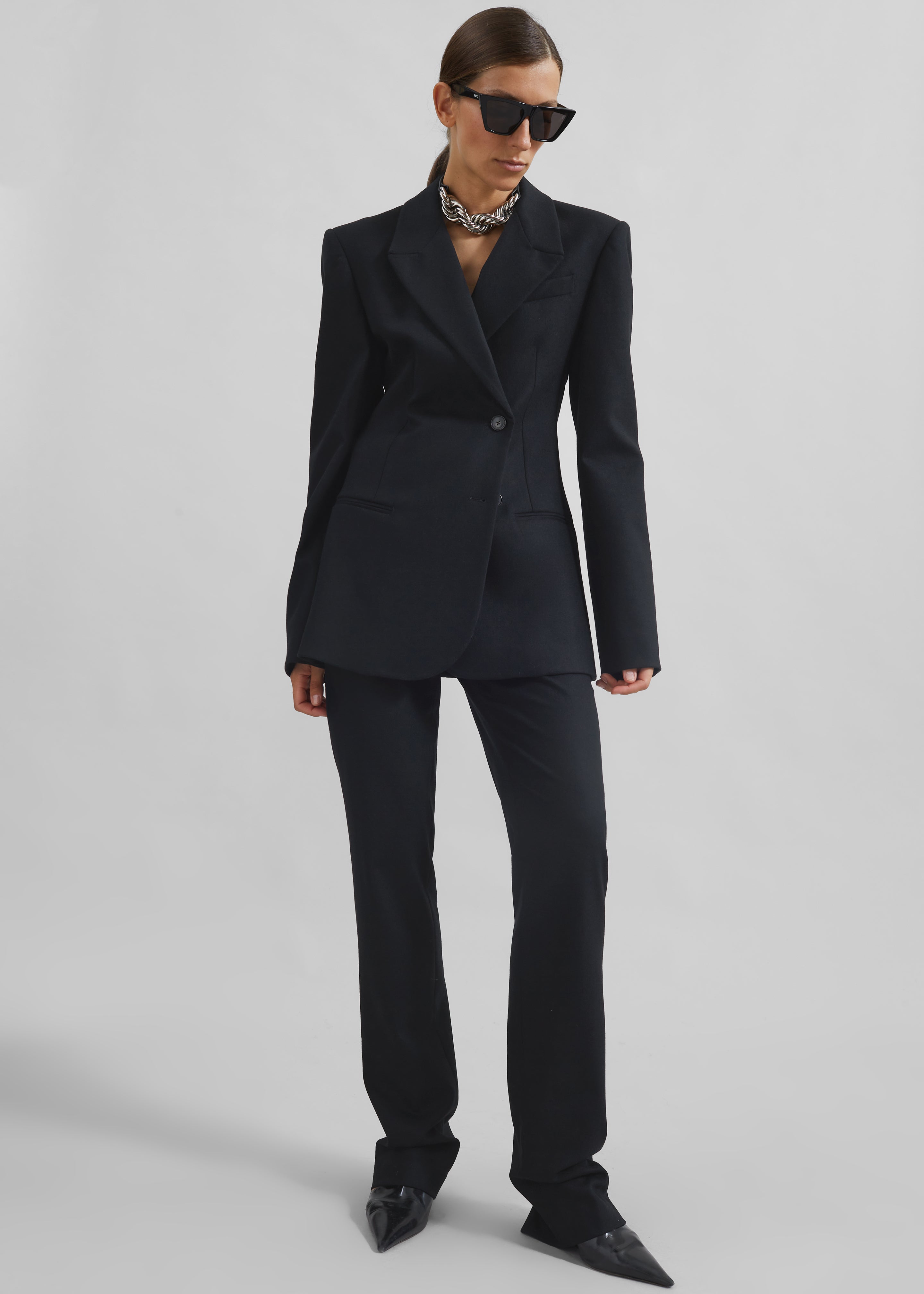 Morrison Crossover Blazer - Black – The Frankie Shop