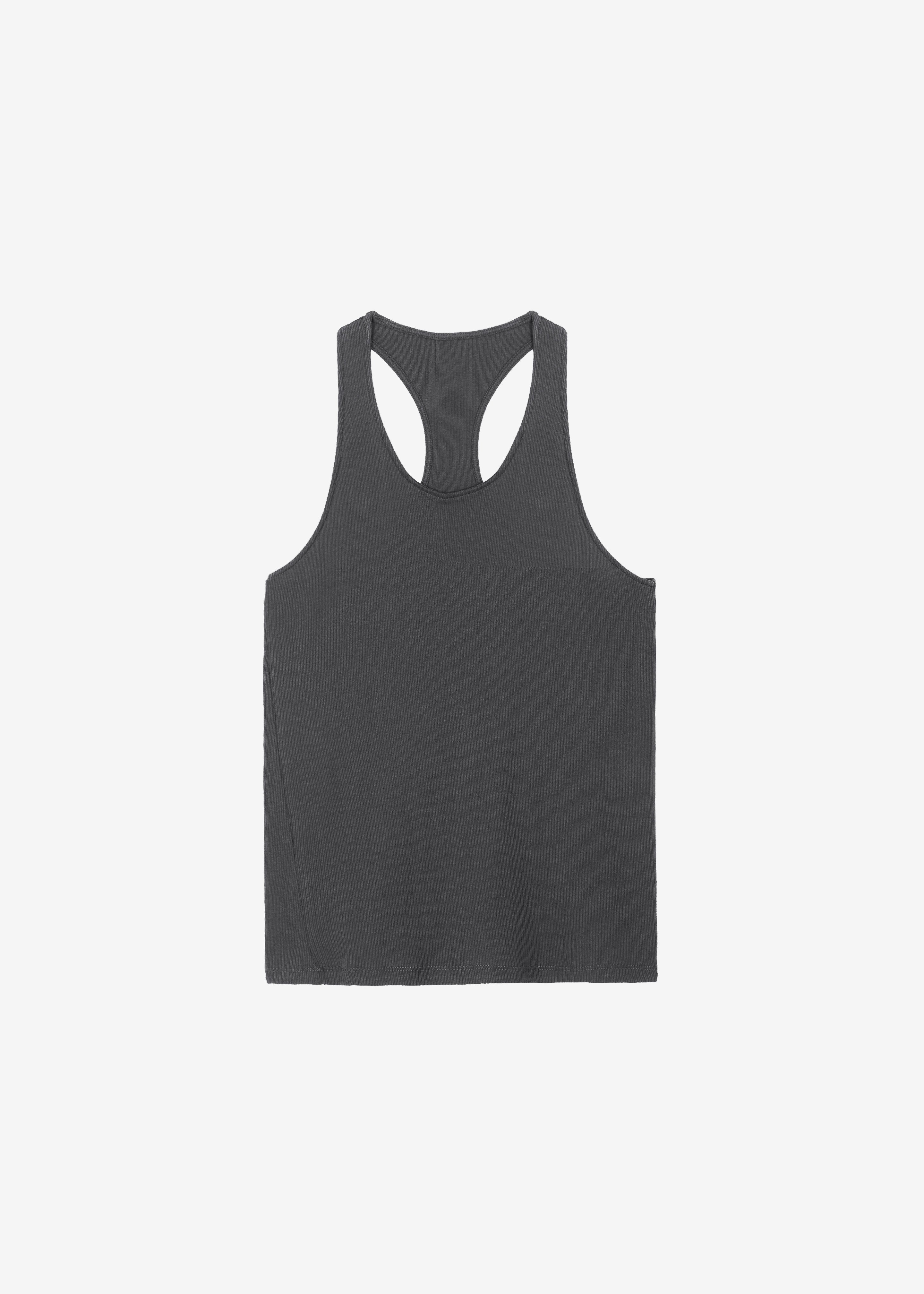 Nox Ribbed Tank Top - Storm Grey – The Frankie Shop