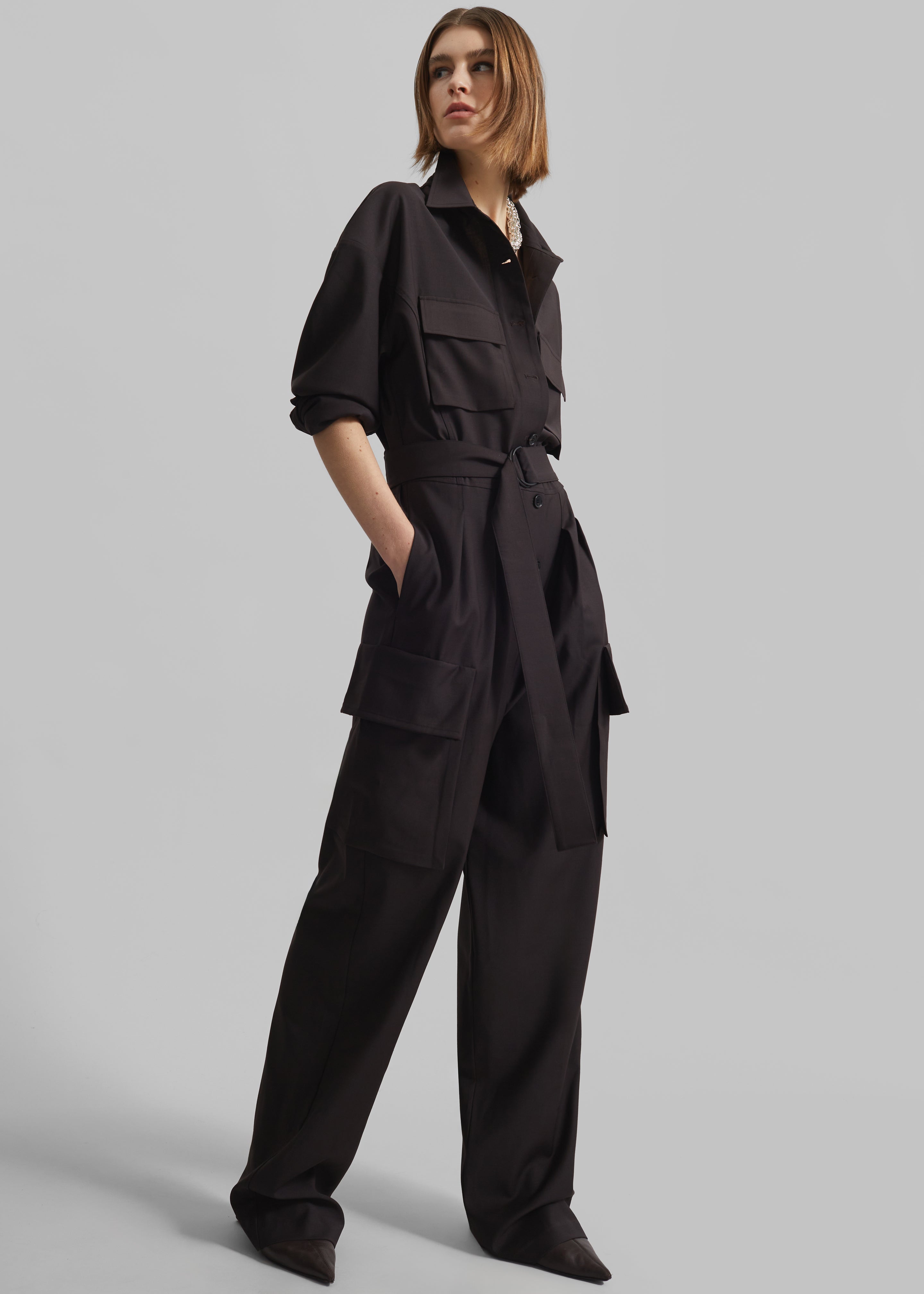 Suzie Jumpsuit - Black – The Frankie Shop