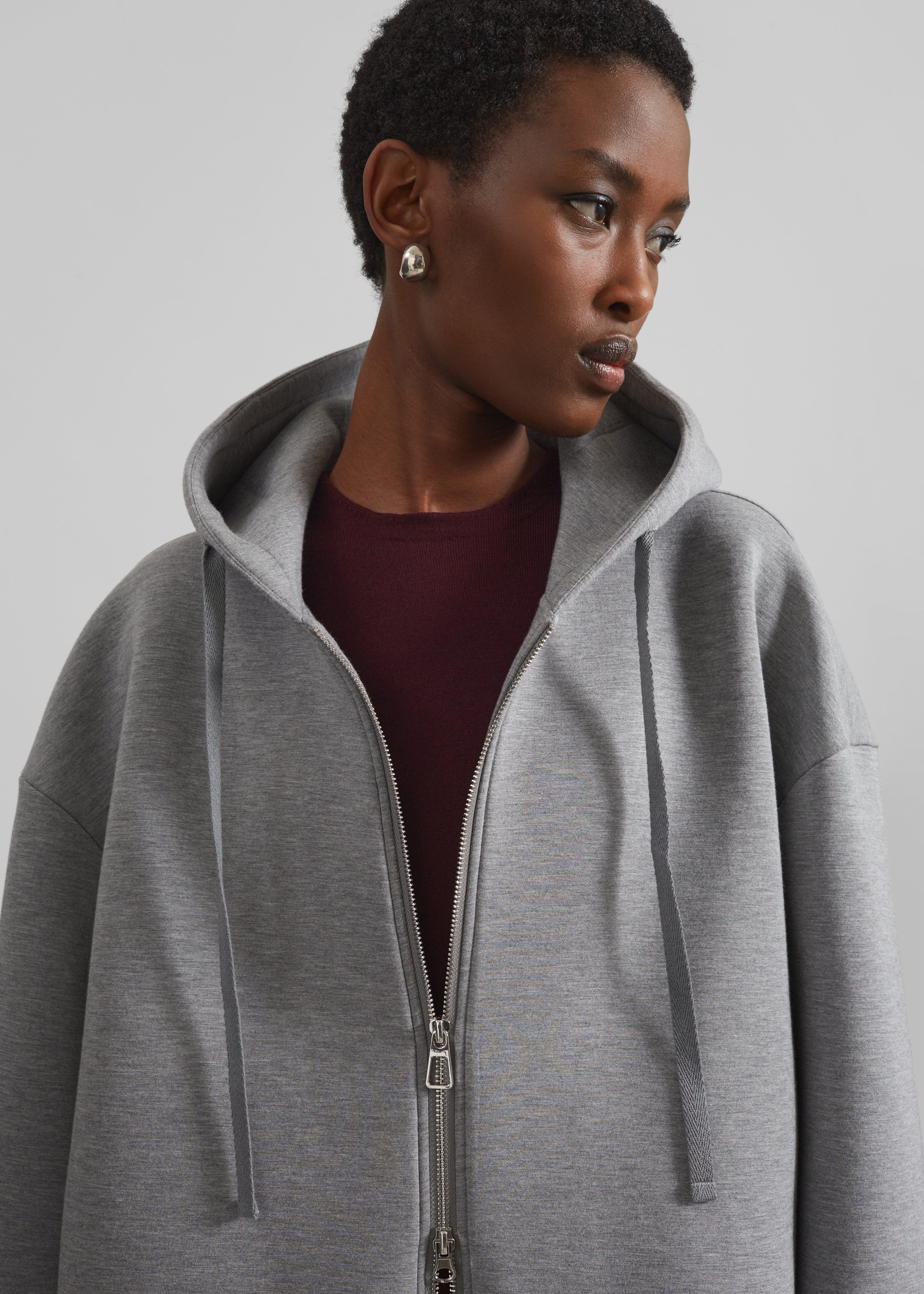 Rian Oversized Hoodie - Grey – The Frankie Shop