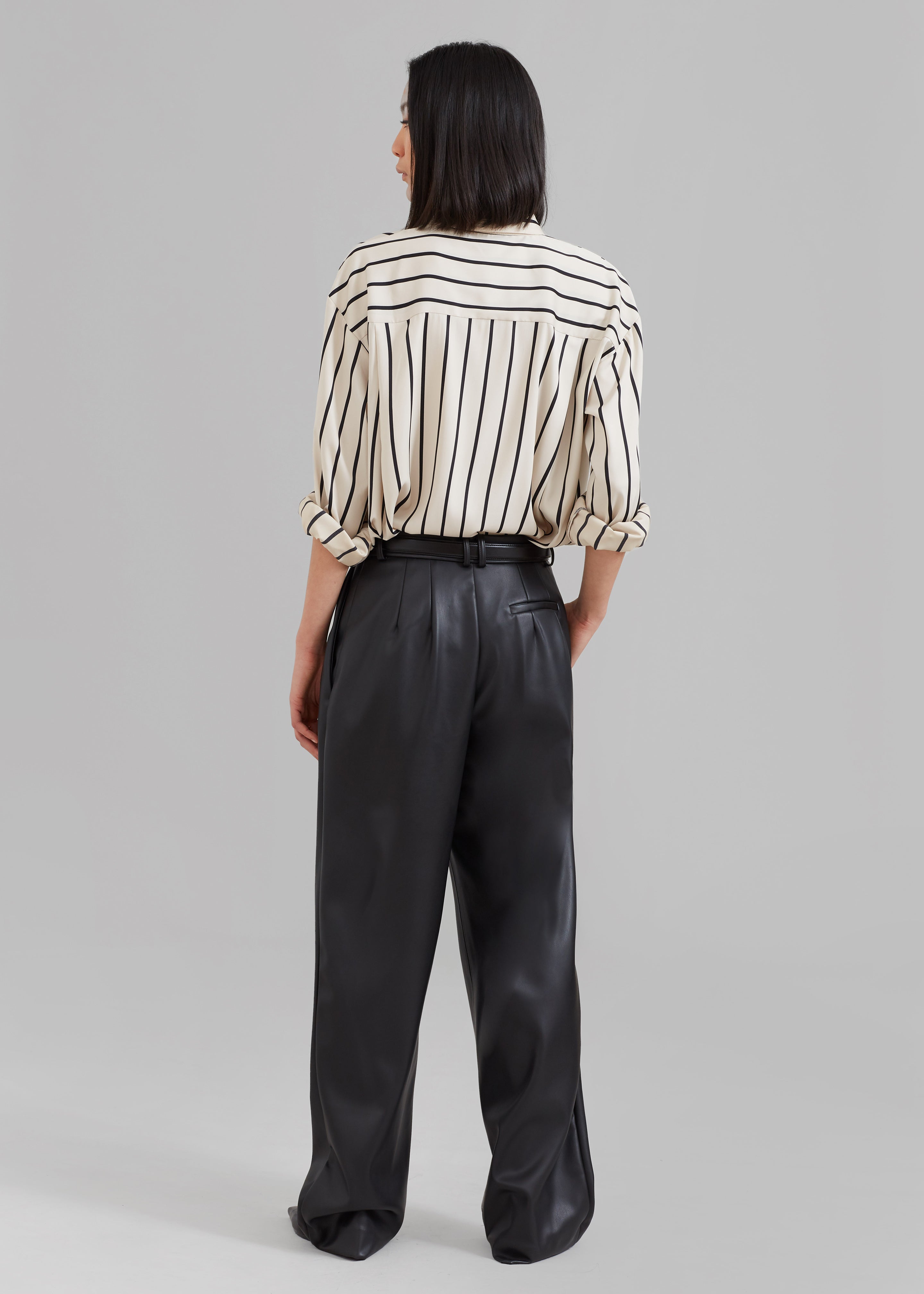 Helsinki Faux Leather Pants - Black – The Frankie Shop