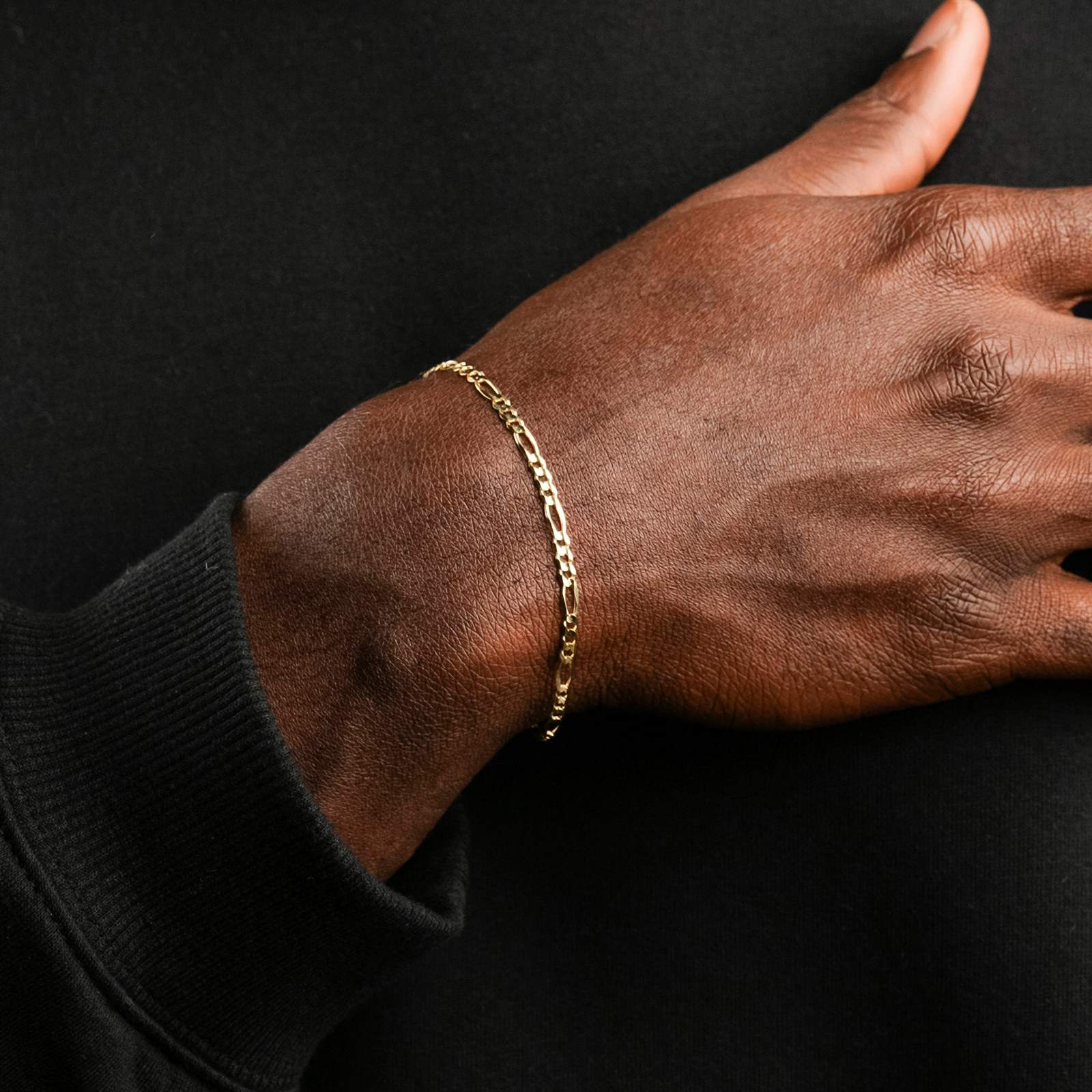 Solid Gold Figaro Bracelet | The Gold Gods