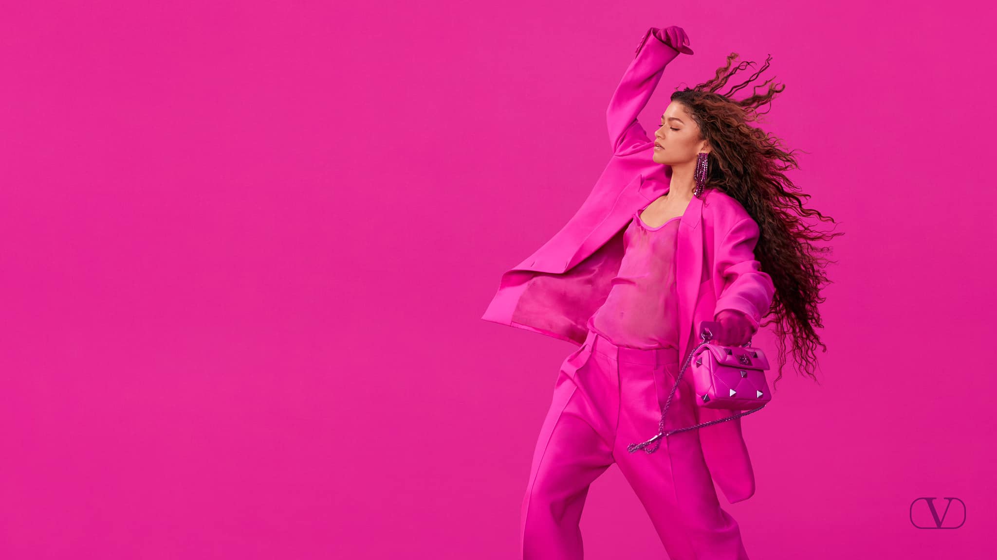 Valentino PP Pink Fall 2022 Ad Campaign | The Impression
