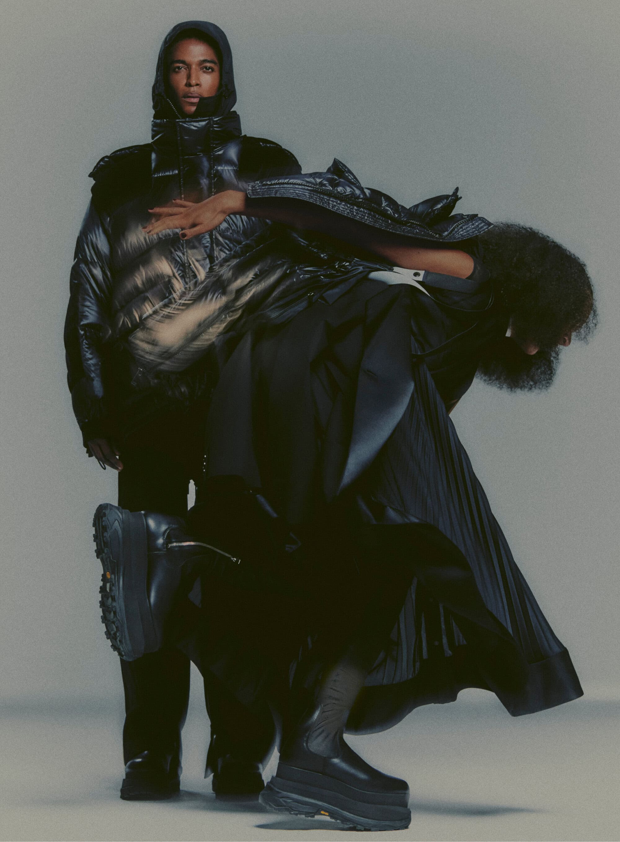 Moncler x Sacai Fall 2023 Ad Campaign | The Impression