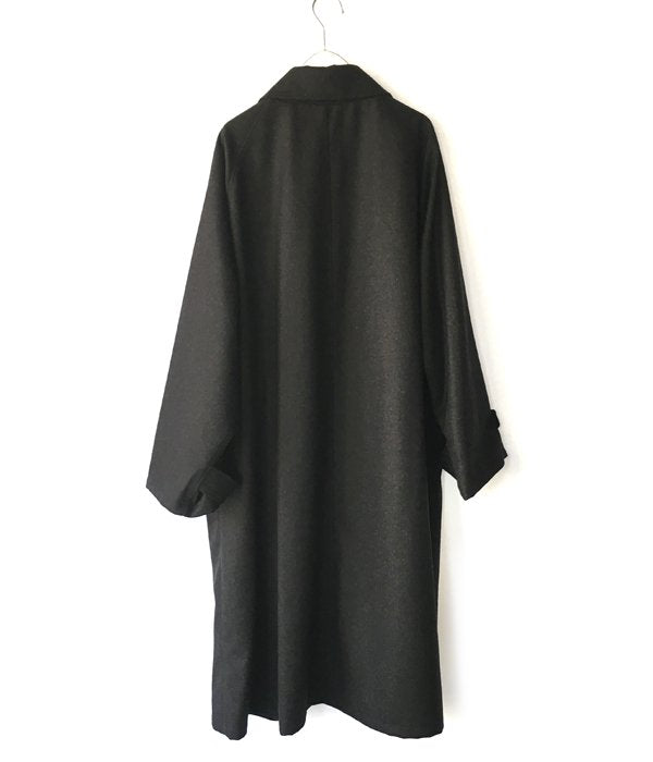 POLYPLOID/LONG COAT C (BLACK MELANGE)