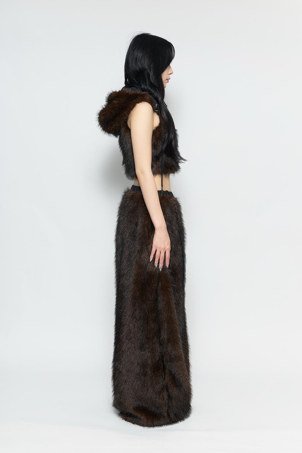THEREDTHREAD / ザレッドスレッド】S flip fur pants