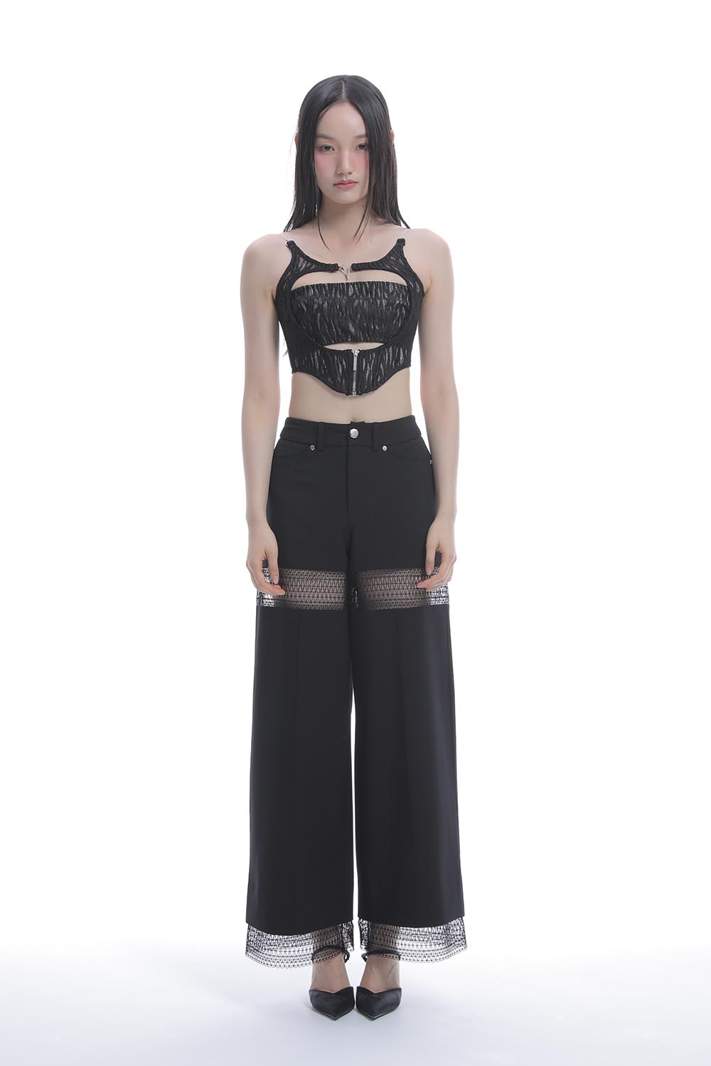 theredthread S ruched sculpt body lace 下着・アンダーウェア