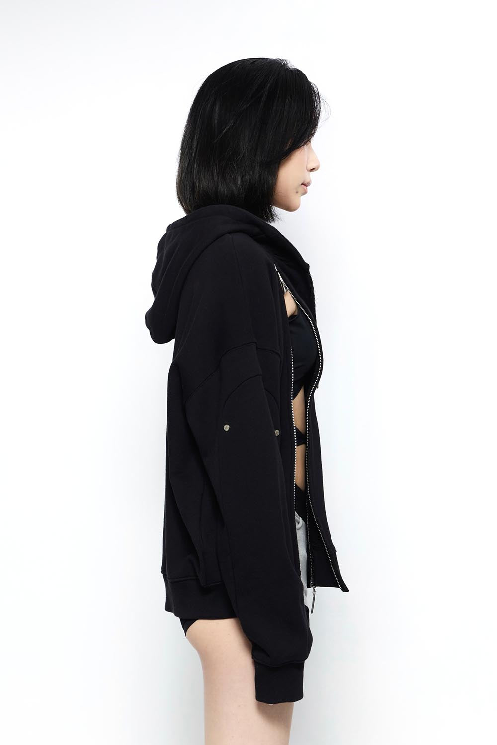 THEREDTHREAD / ザレッドスレッド】S w zip hoodie long