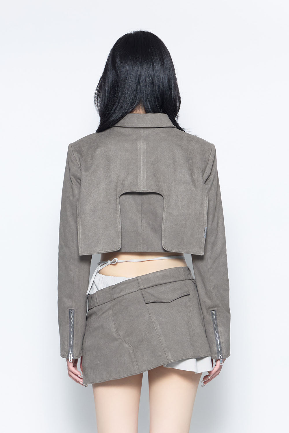 THEREDTHREAD / ザレッドスレッド】S suede cutout jacket