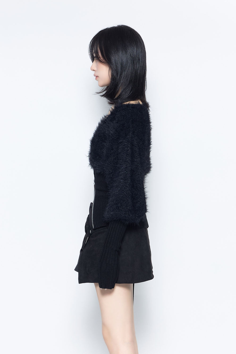 THEREDTHREAD / ザレッドスレッド】S contrast zip knit