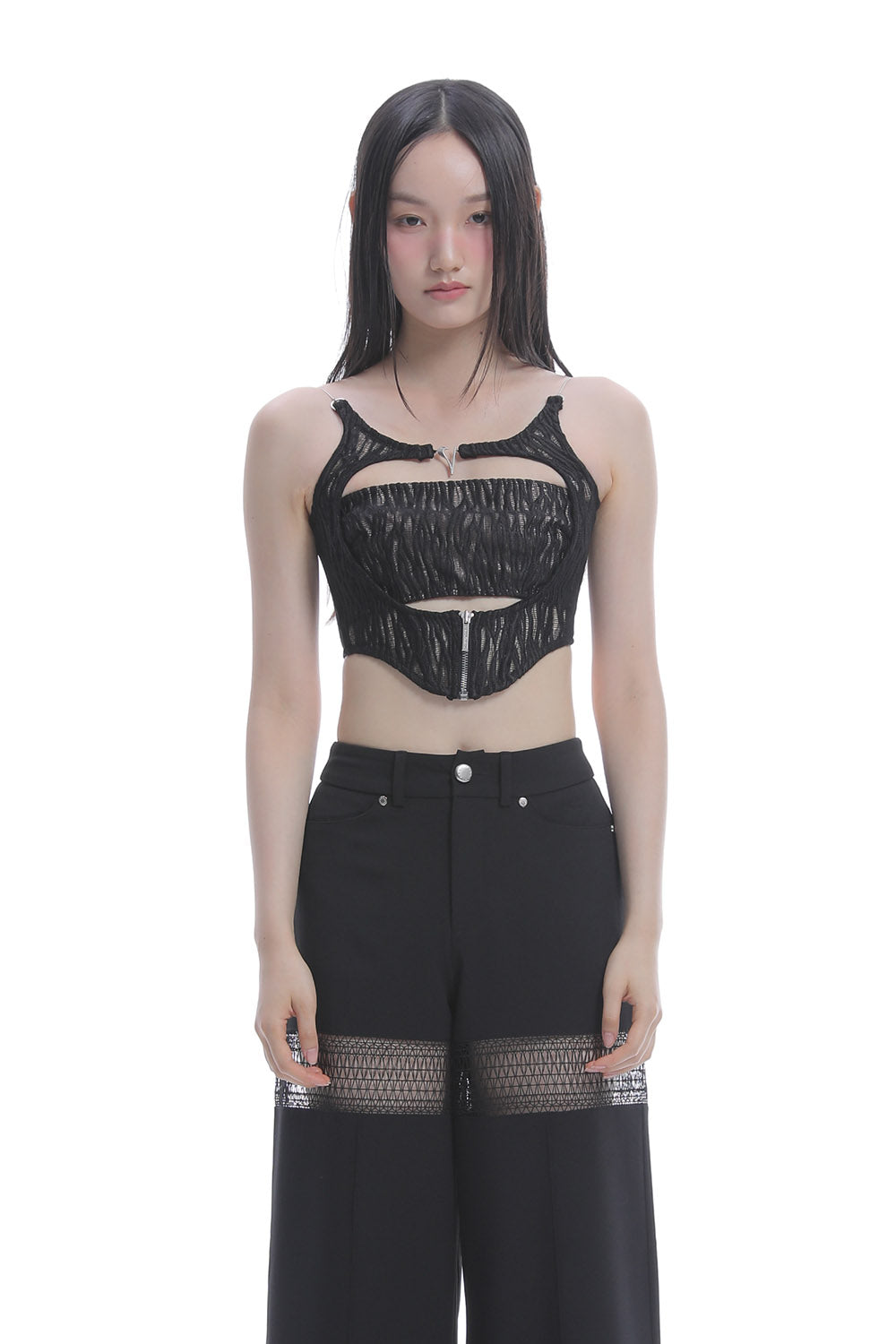 THEREDTHREAD / ザレッドスレッド】S circle camisole lace