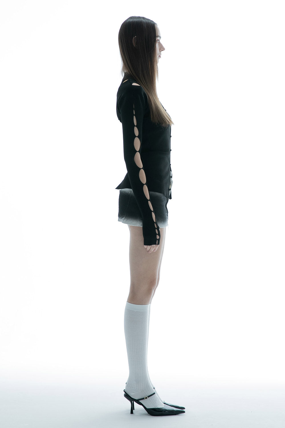 THEREDTHREAD / ザレッドスレッド】S micro skirt gradation