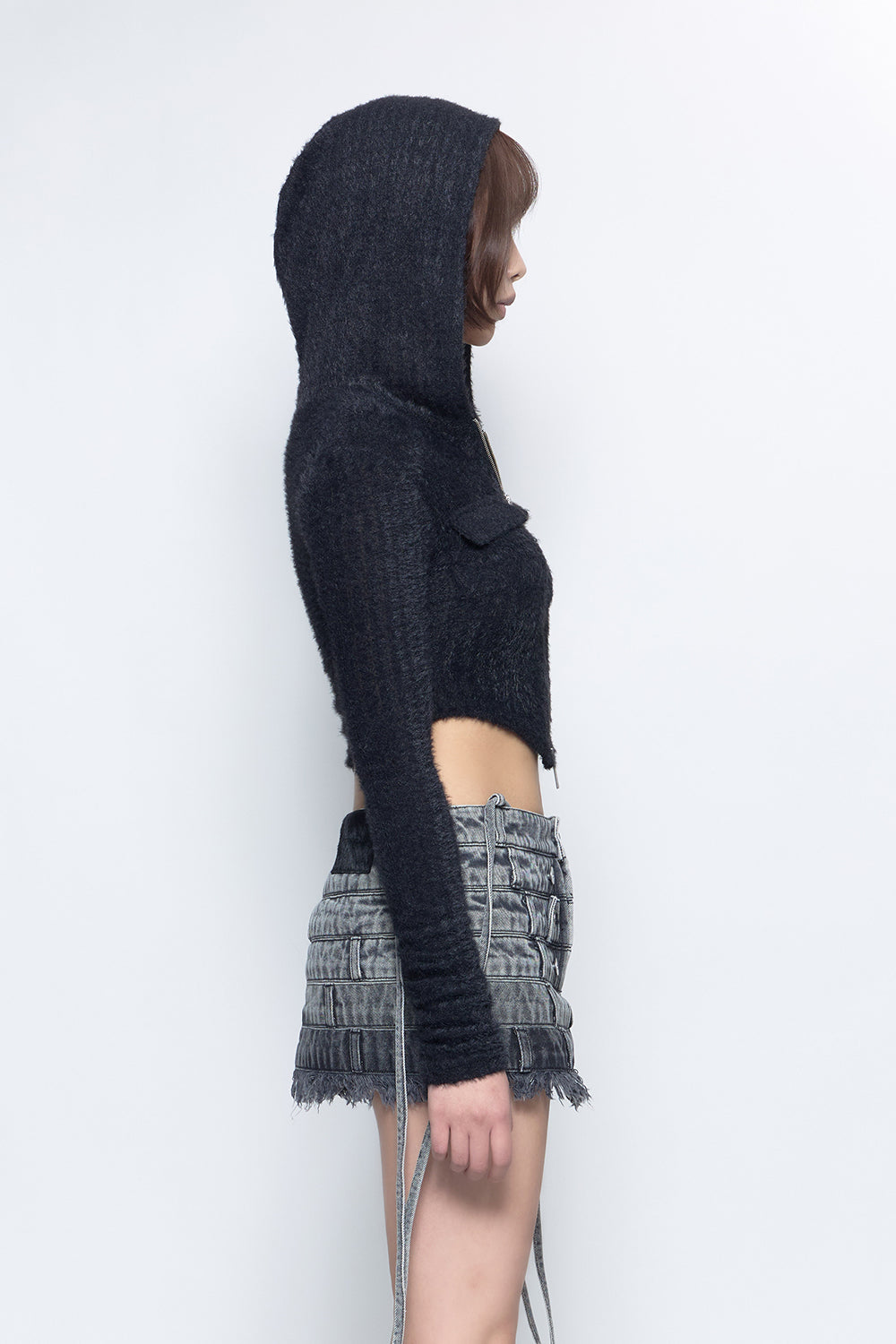 THEREDTHREAD / ザレッドスレッド】S w zip brushed hoodie