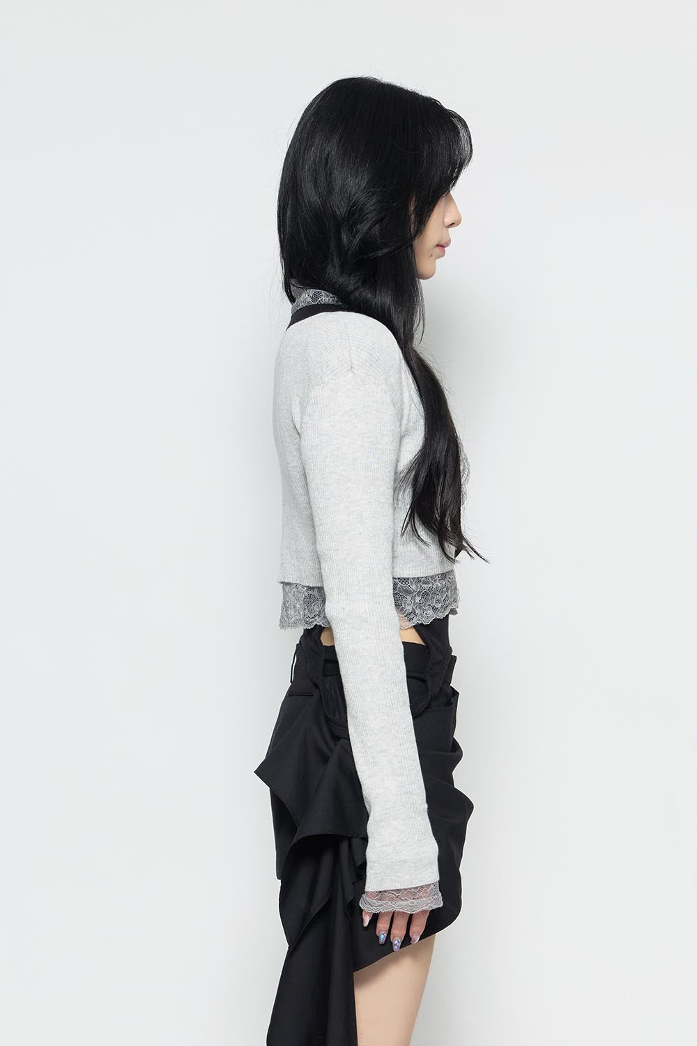 THEREDTHREAD / ザレッドスレッド】S framed lace tops