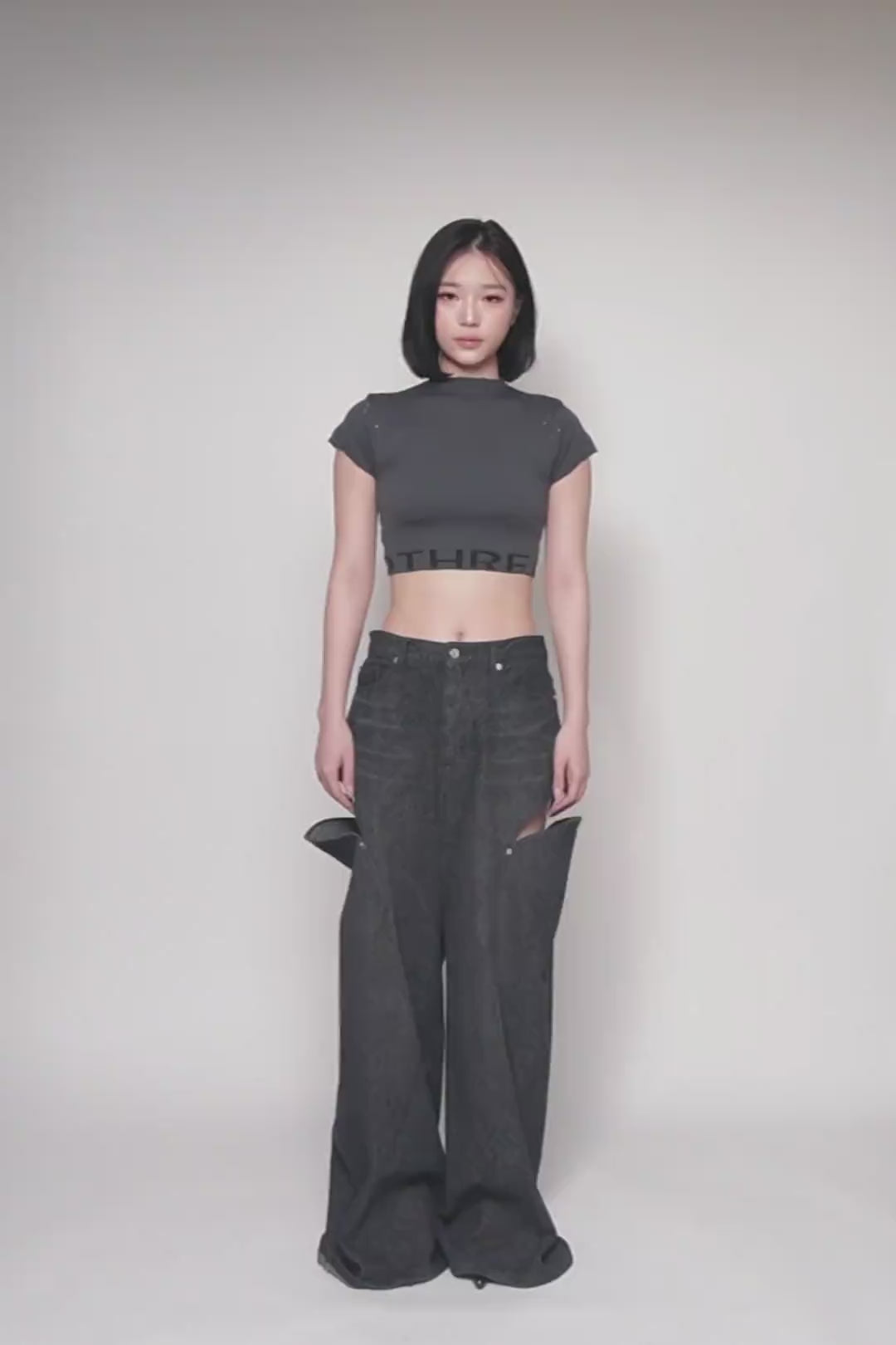 THEREDTHREAD / ザレッドスレッド】S cutting denim2 lace