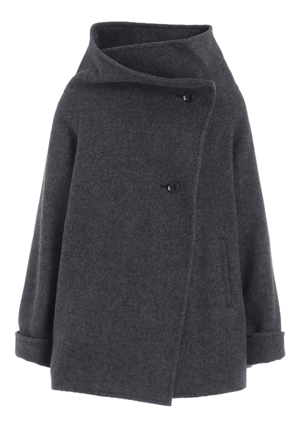 AIRY MOSSER WRAP COAT(S Grey): Y's｜THE SHOP YOHJI YAMAMOTO
