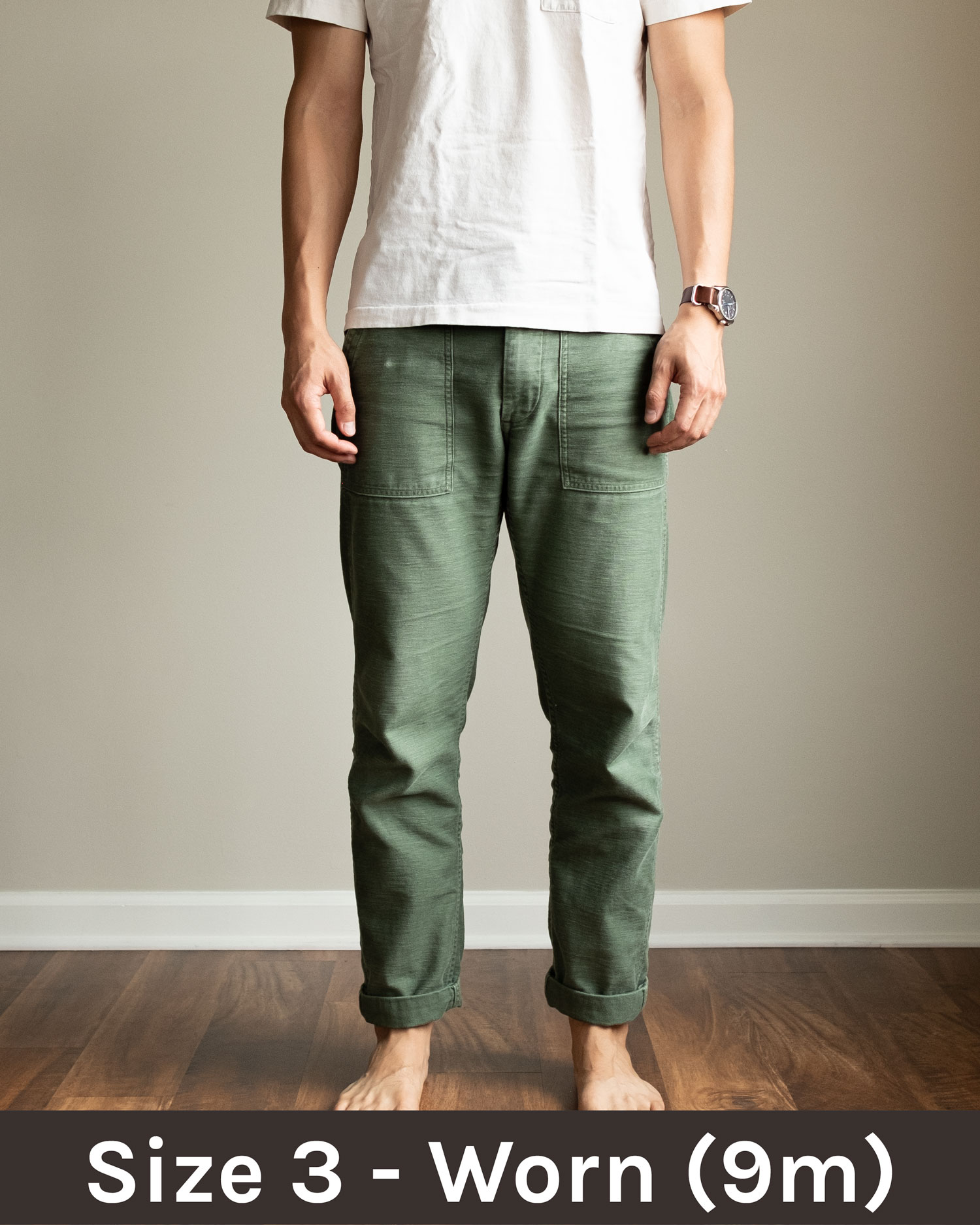 Worn] orSlow Slim Fit Fatigue Pants - Sizing Guide and Nine Month