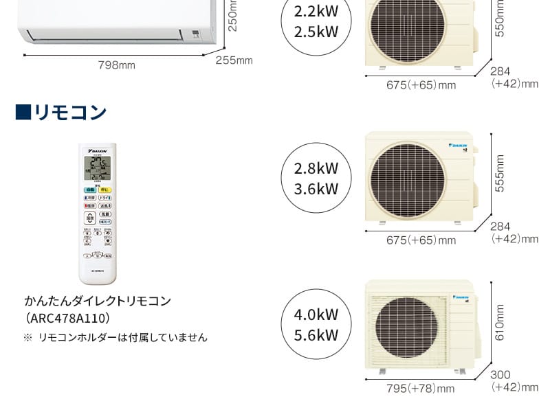 DAIKIN S285ATEV-W ホワイト Eシリーズ [ルームエアコン(主に10畳用