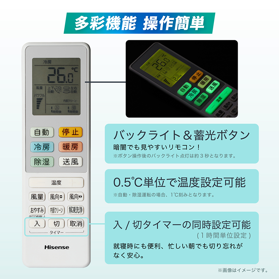 Hisense HA-S22F-W Sシリーズ [エアコン (主に6畳用)] 【ゼロエミ対象