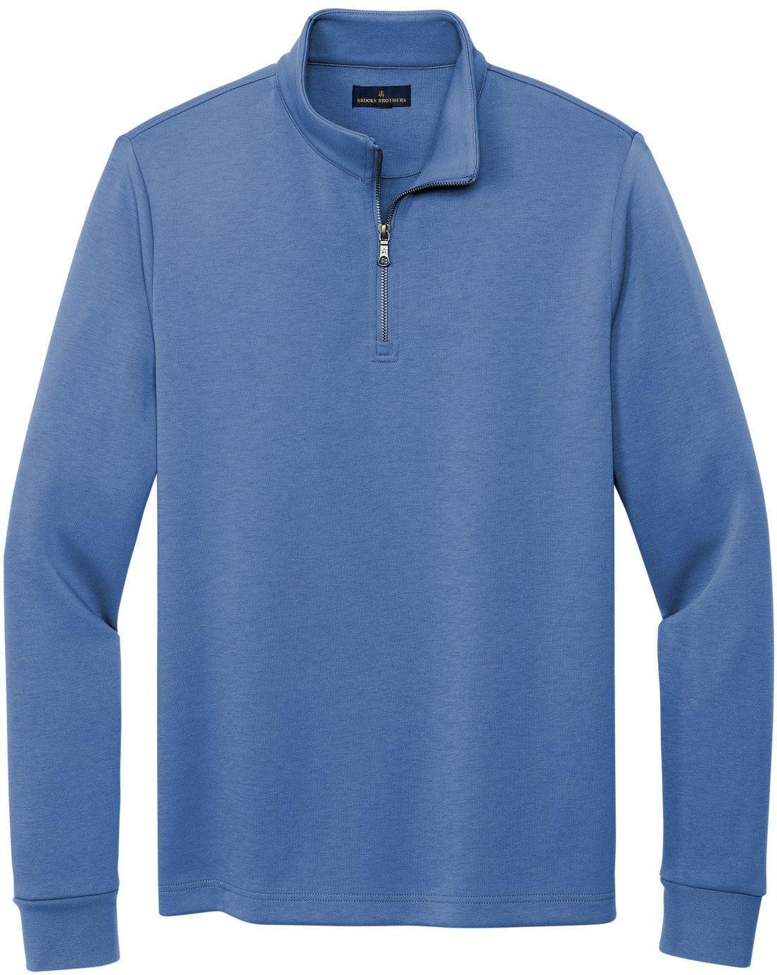 Brooks Brothers Double-Knit 1/4-Zip With Custom Embroidery