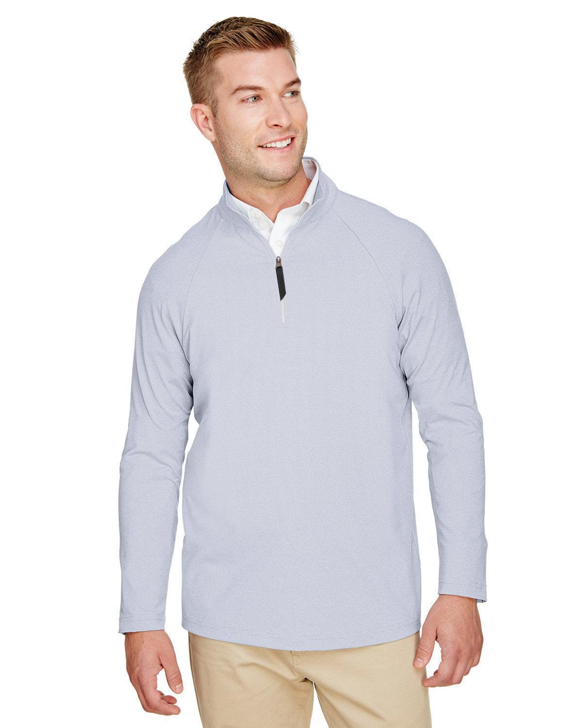 Devon&Jones DG480 Quarter-Zip Pullover with Custom Embroidery