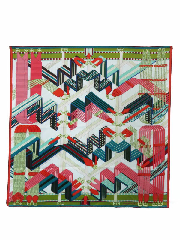 HERMES】【SANGLES EN ZIGZAG】【フランス製】エルメス『カレ90