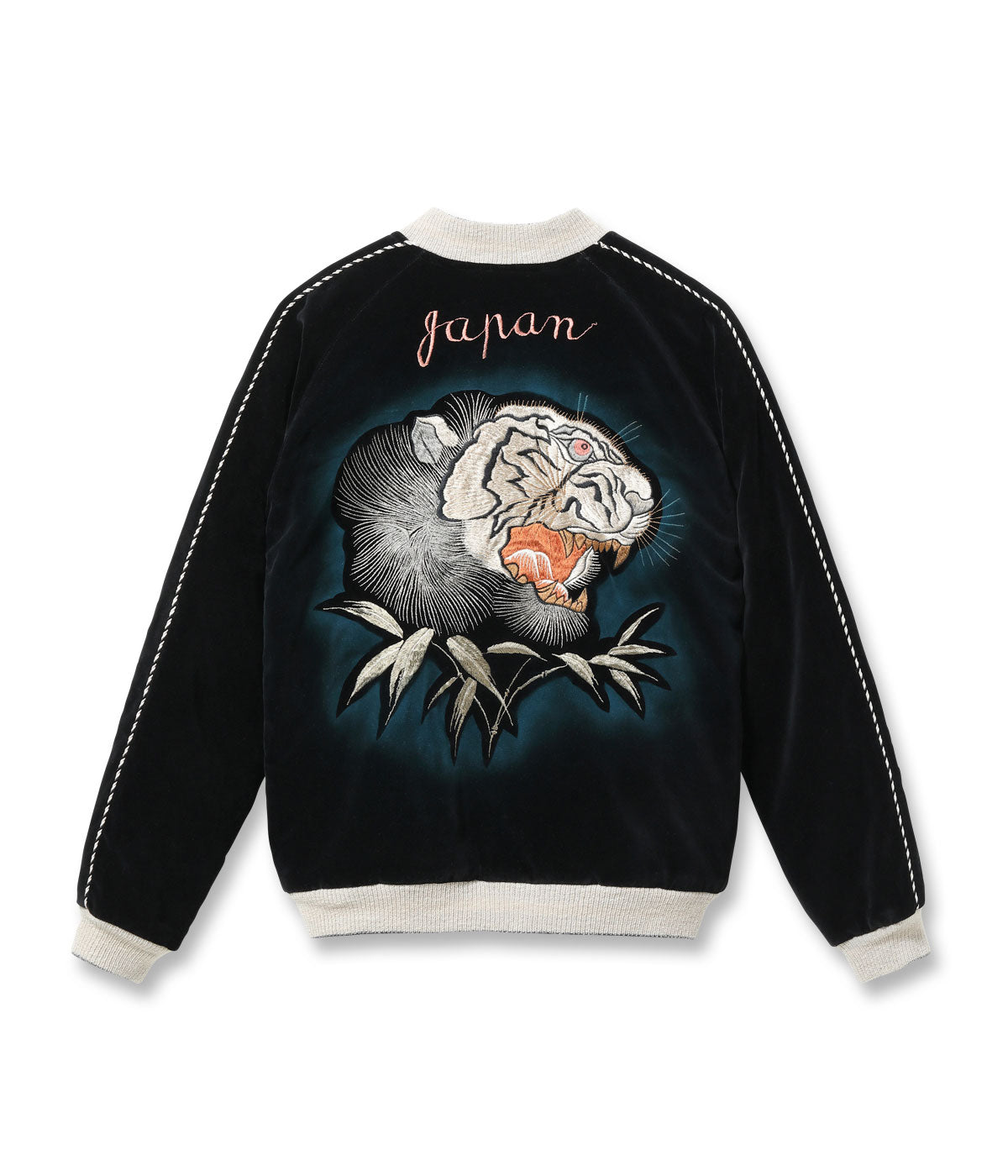 Mid 1950s Style Velveteen × Acetate Quilted Souvenir Jacket
