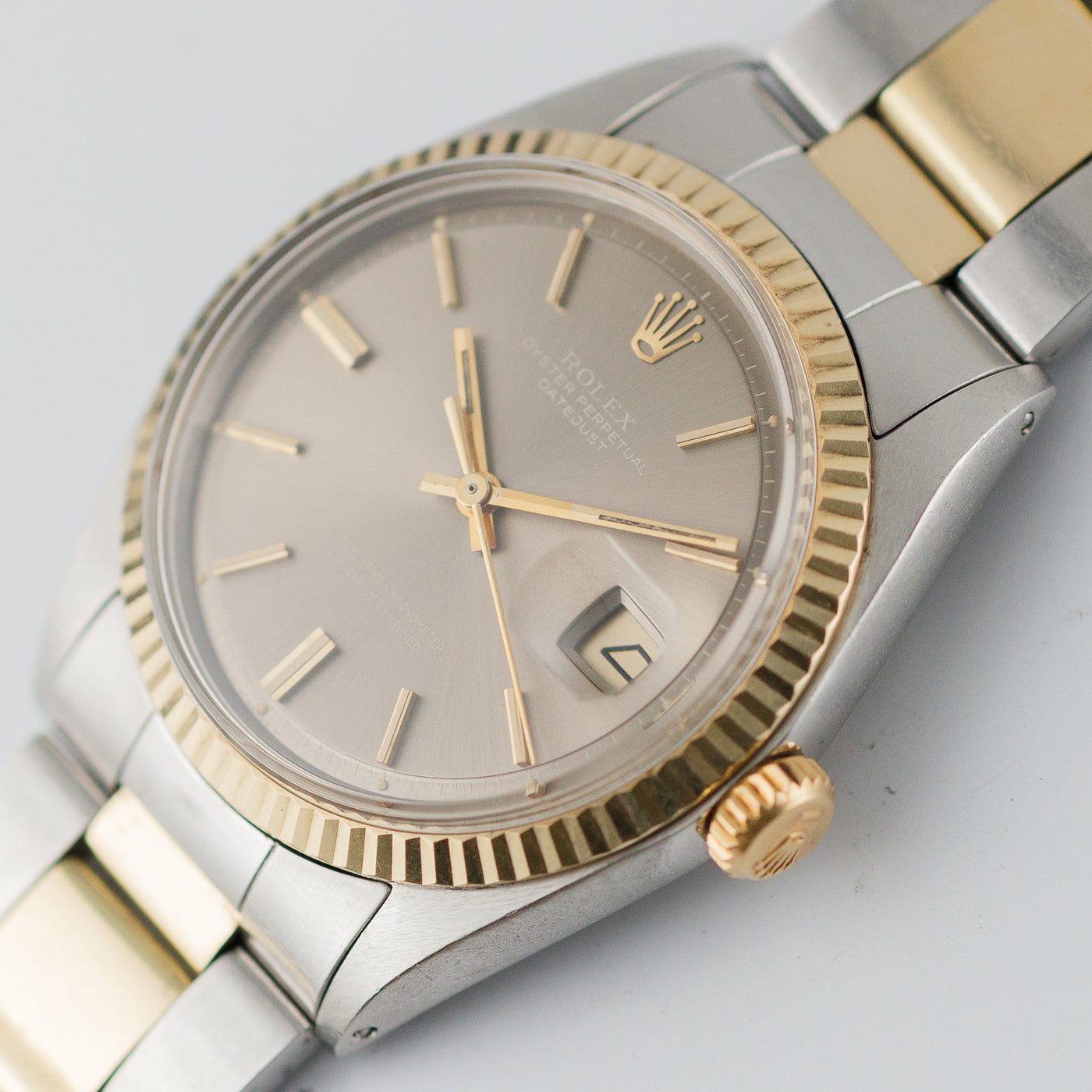 ROLEX DATEJUST REF.1601 Londn sky with 7836 Bracelet – TIMEANAGRAM