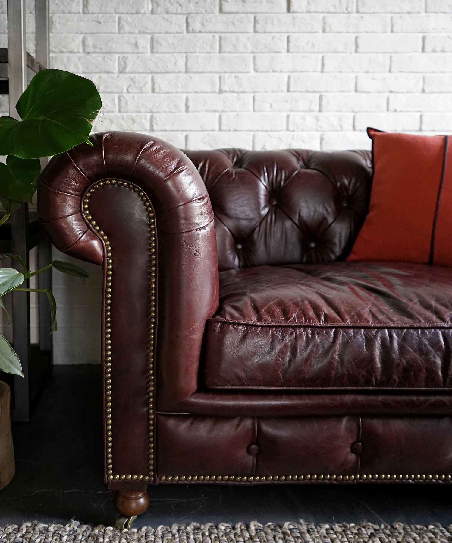HALO（ハロー）】KENSINGTON 2P SOFA BIKERTAN｜ヴィンテージソファ