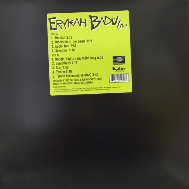 ERYKAH BADU / LIVE – TICRO MARKET