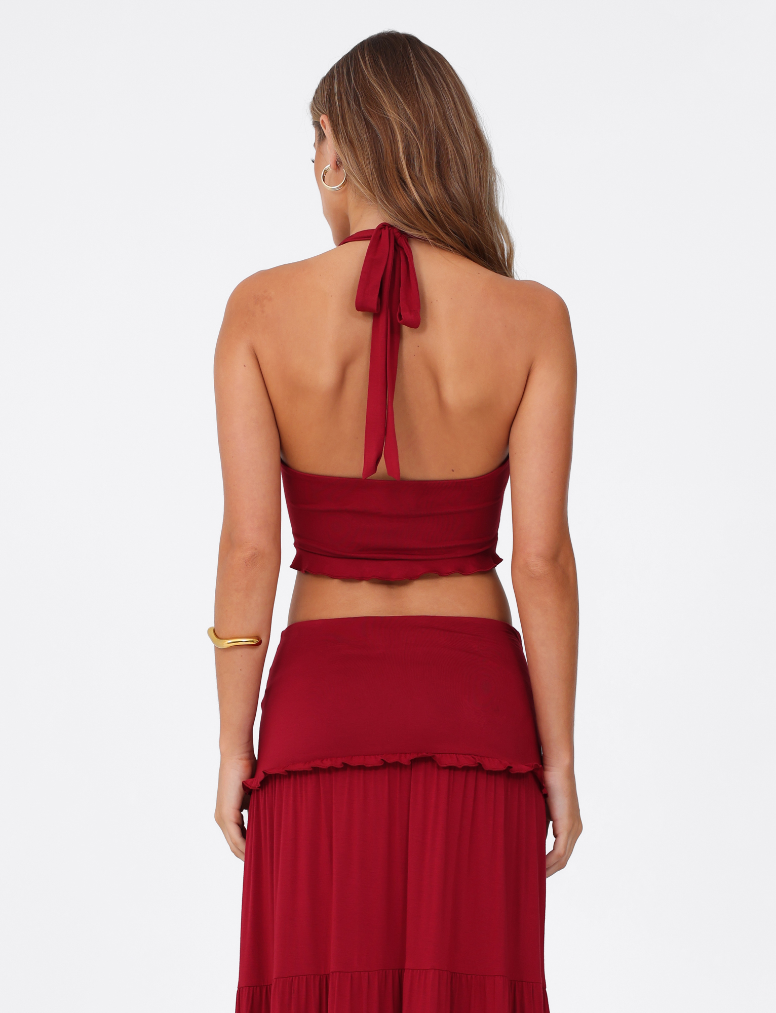 KATYA HALTER TOP - RED – Tiger Mist USA