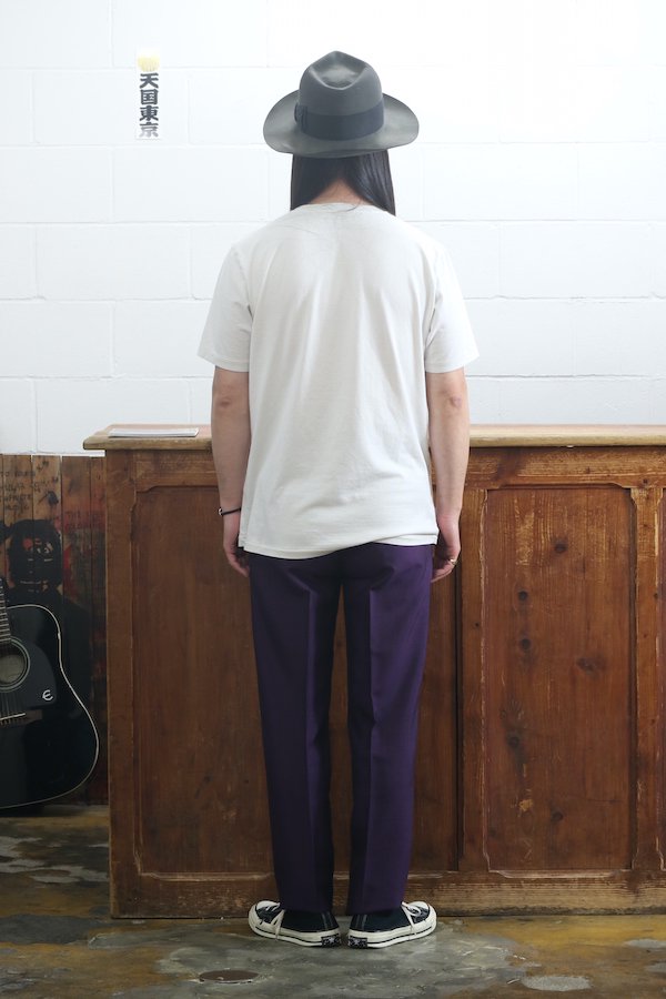 TIGHT / PLEATED TROUSERS ( TYPE-1 ) (PURPLE)