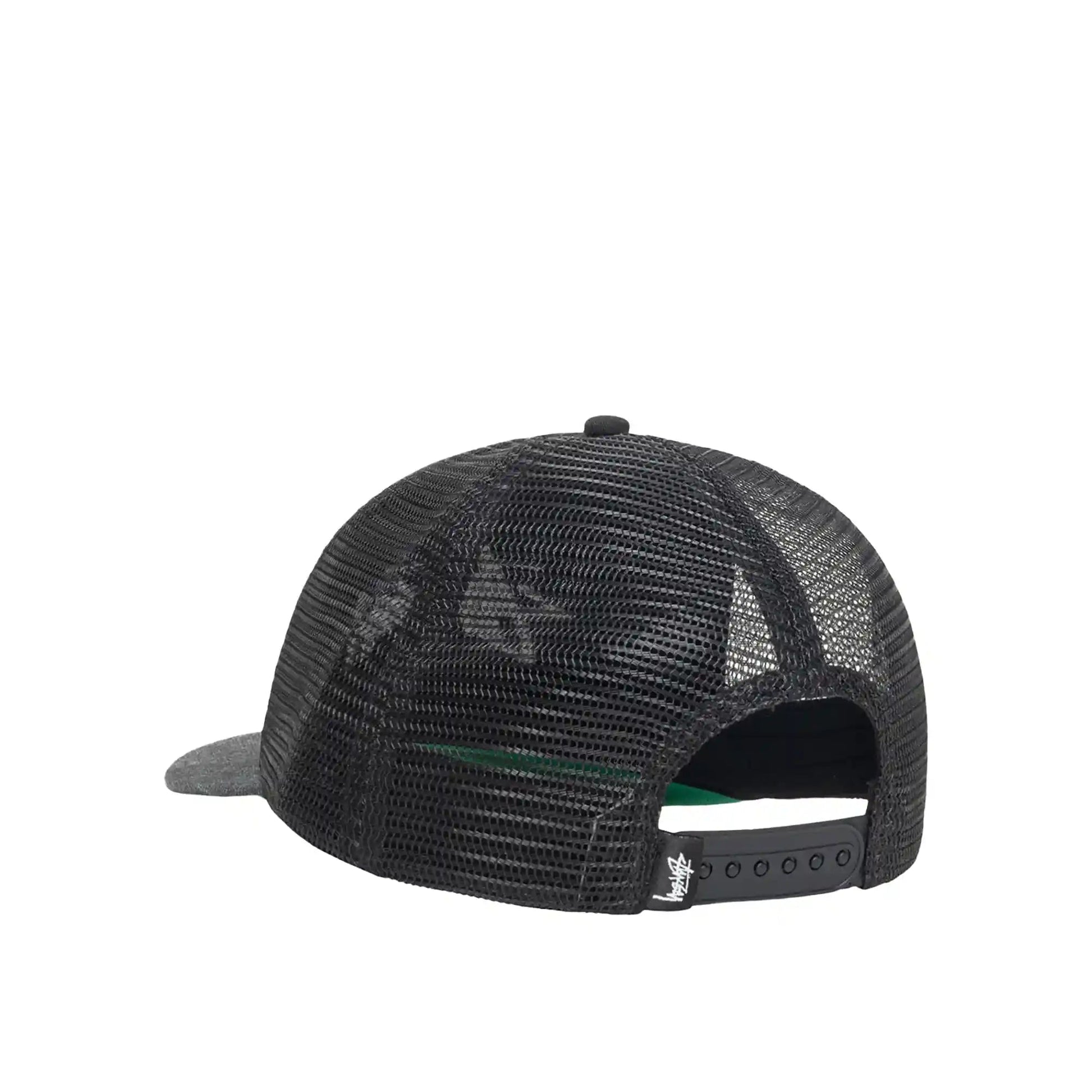 Stussy Md Big Stock Mesh Cap Ball Cap, black - Tiki Room Skateboards