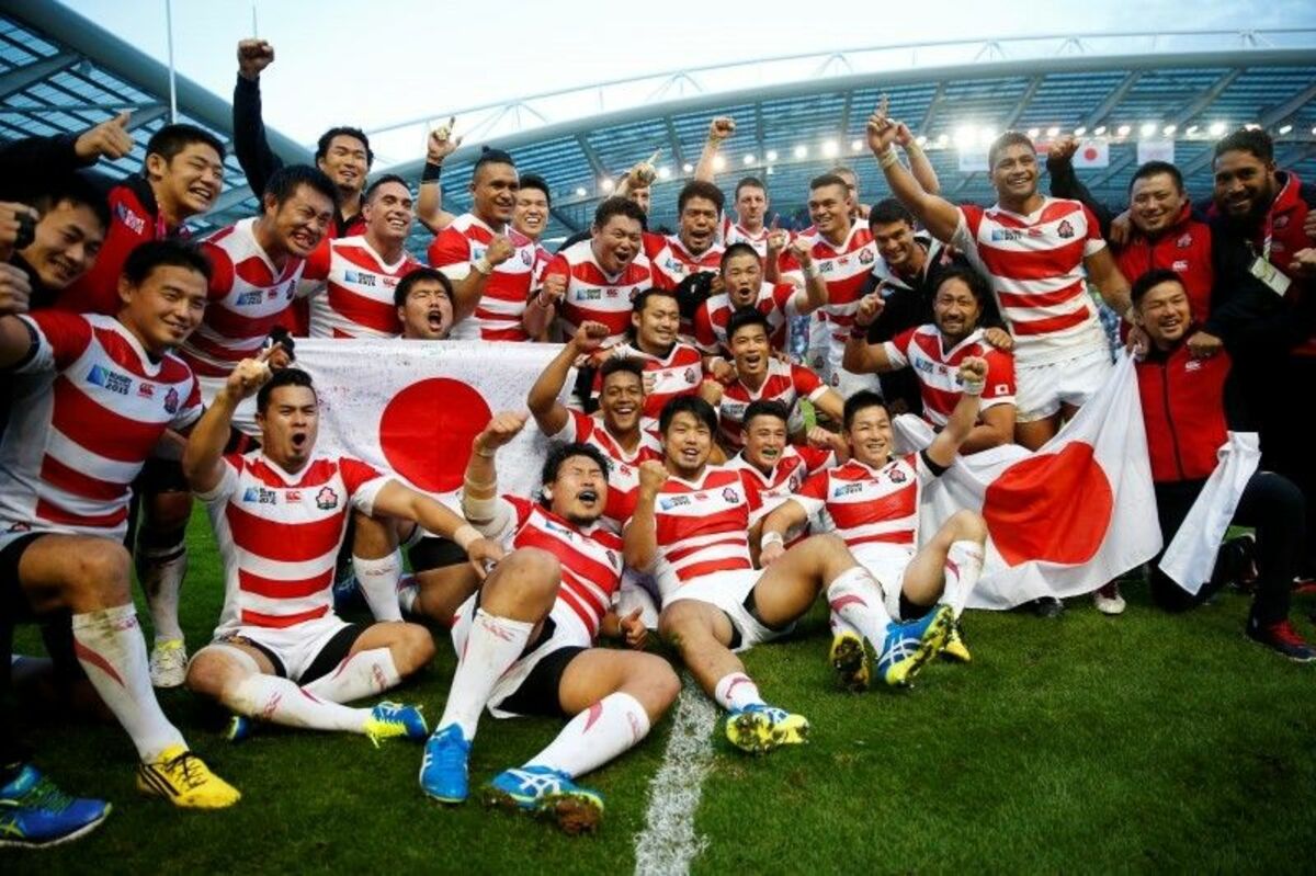 ラグビー日本代表が南アに歴史的勝利 W杯イングランド大会､34-32で逆転