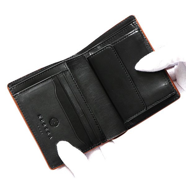 東京ヒマワリ / KUBERA(クベラ) コードバン 二つ折り財布 キャメル