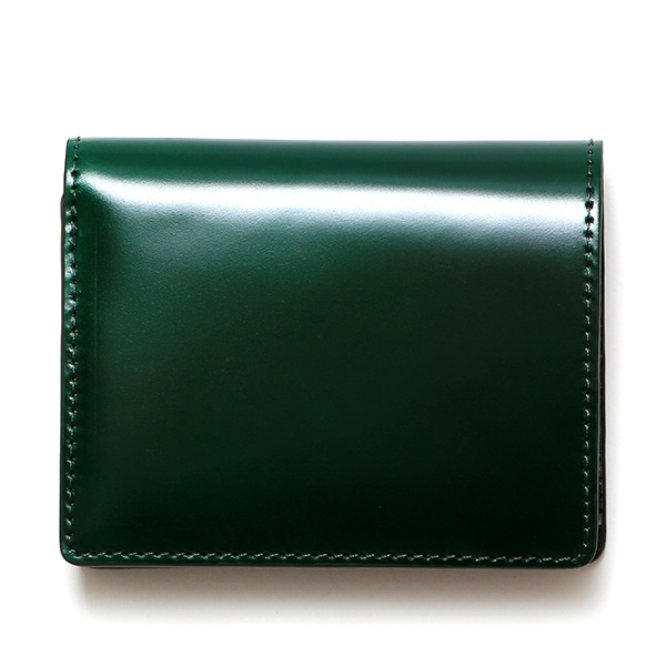 東京ヒマワリ / KUBERA(クベラ) コードバン 二つ折り財布 グリーン
