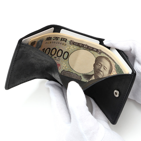 東京ヒマワリ / THE WONDER LUST(ワンダーラスト) TRIFOLD WALLET ブラック