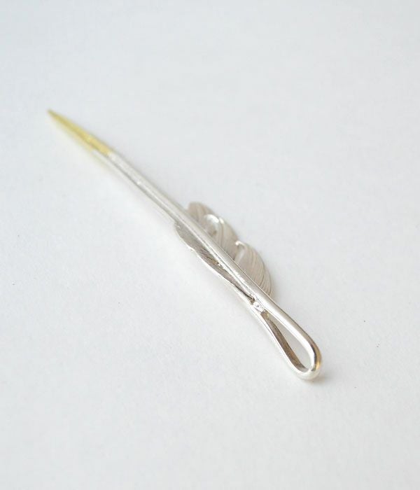 ラリースミス (LARRY SMITH) KAZEKIRI FEATHER PENDANT No. 5 (18K