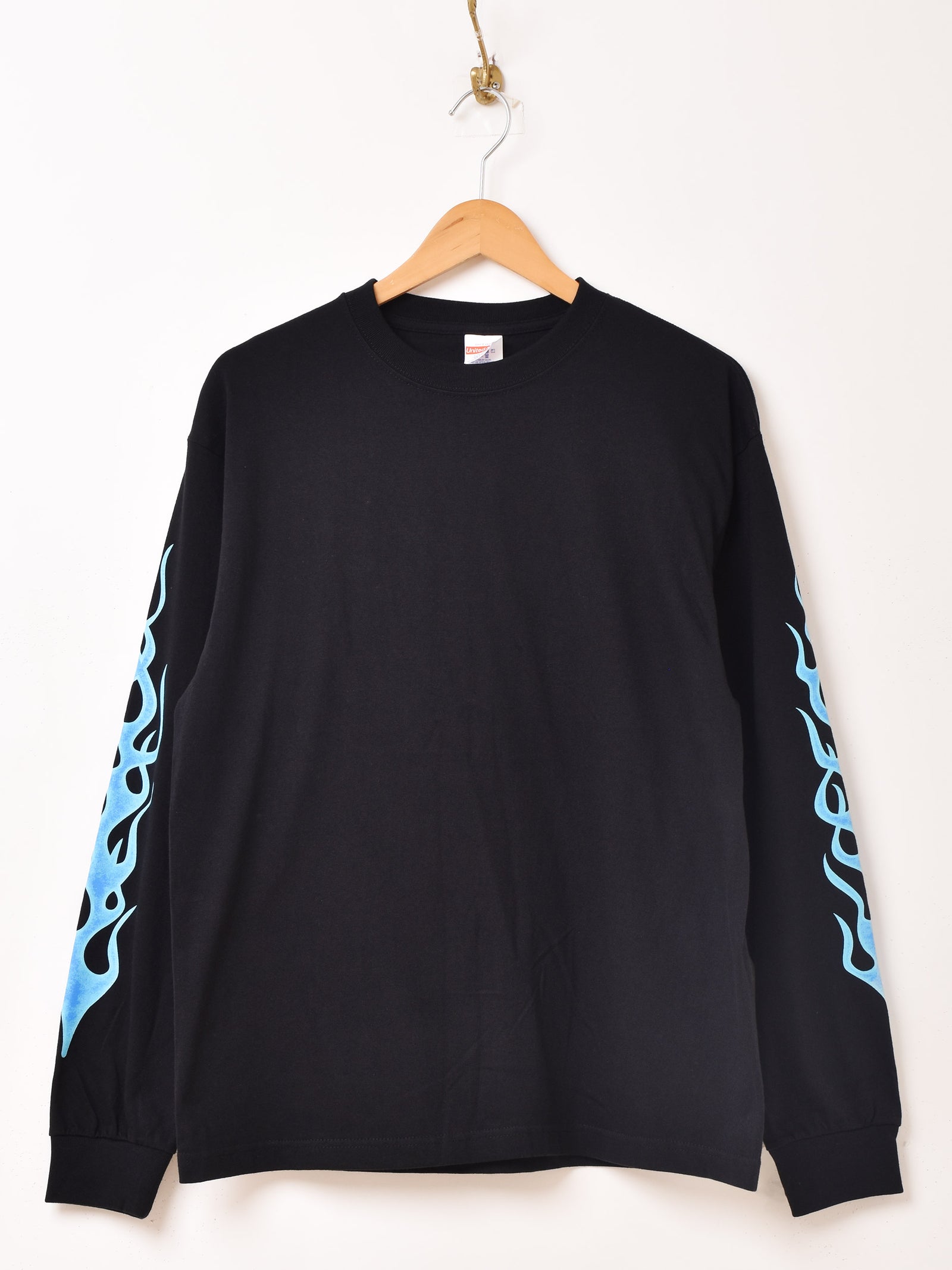 2色展開】 ファイヤーパターン ロングスリーブTシャツ – 古着屋Top of