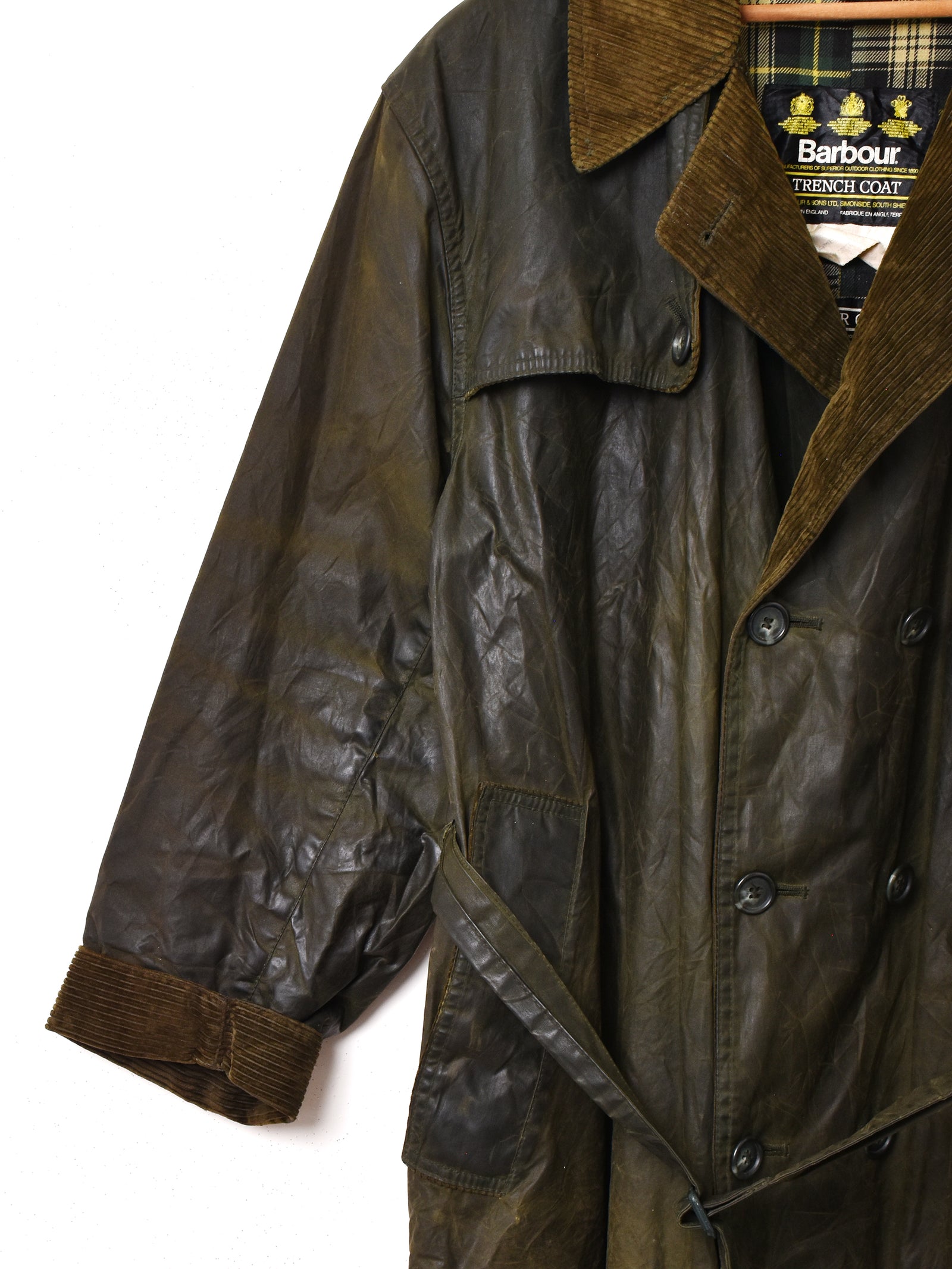1990's Barbour ”TRENCH COAT” – 古着屋Top of the Hillのネット通販サイト