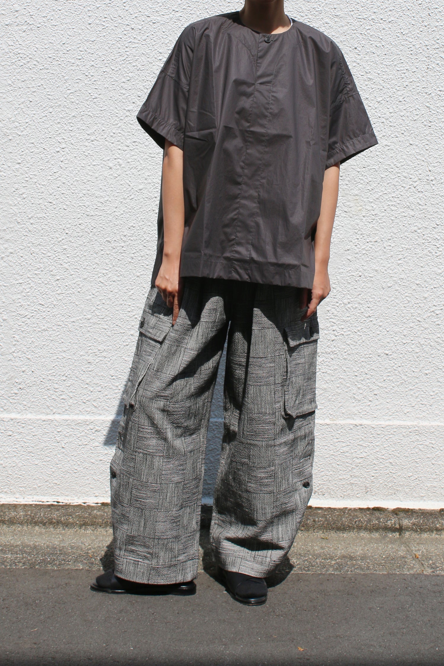 O PROJECT BLOCK STRIPE CLOTH EASY CARGO PANTS – TOYASIDO