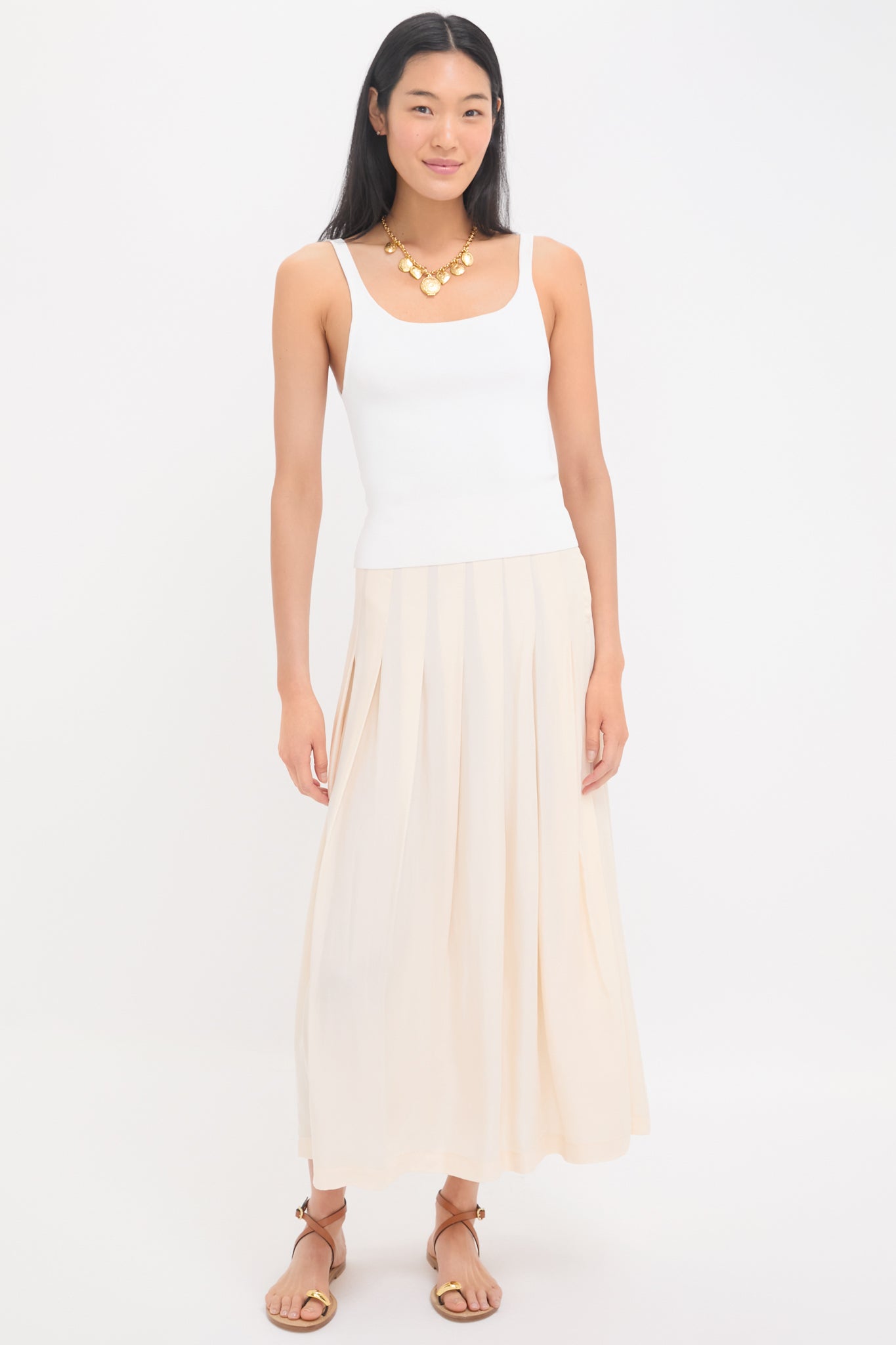 Arctic Wolf Atelier Pleated Maxi Skirt | Emerson Fry