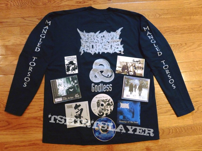 Mangled Torsos Collection - Godless LS/CD Drawings of the Dead CD