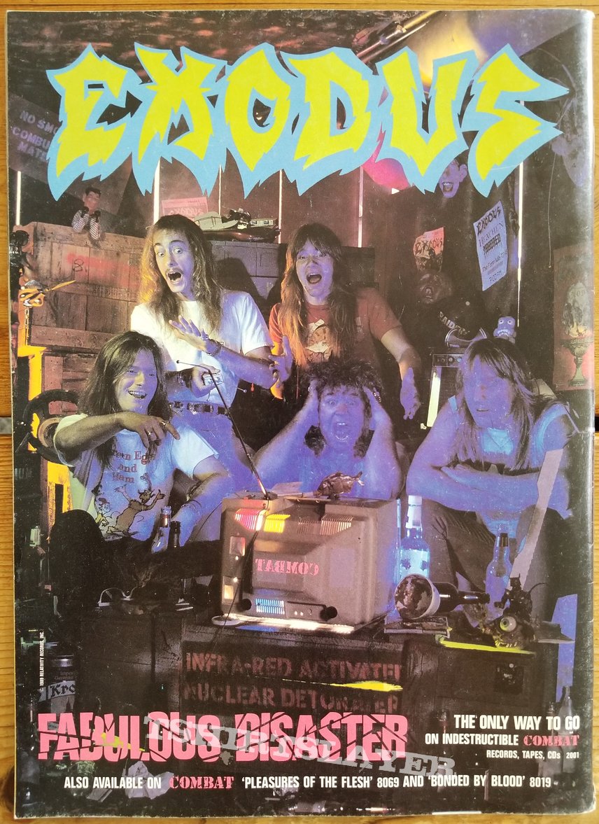 Exodus ' Fabulous Disaster ' Original Vinyl L.P. + Promotional