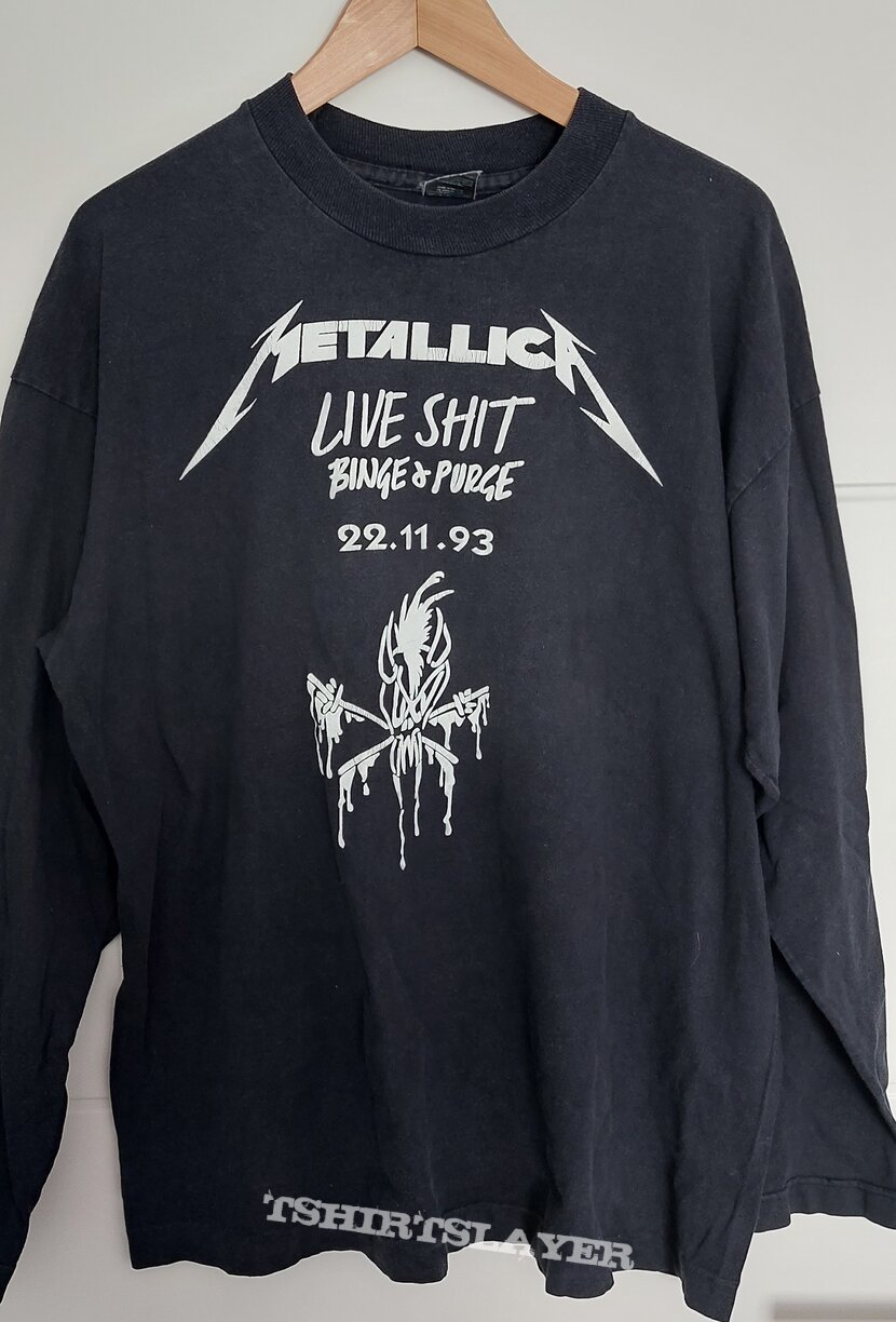 Metallica Live Shit Binge and Purge Longsleeve | TShirtSlayer