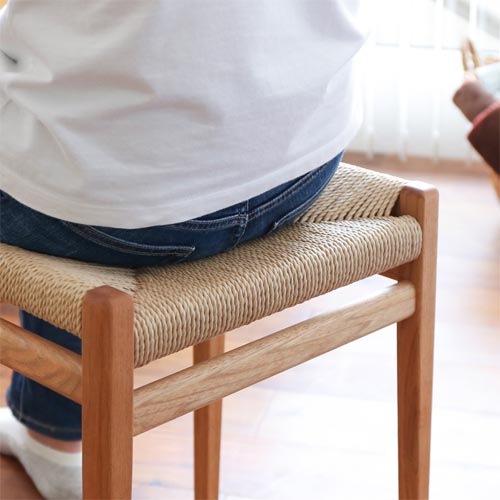 楽天市場】旭川クラフト 木ライフプロダクト ペーパーコードスツール